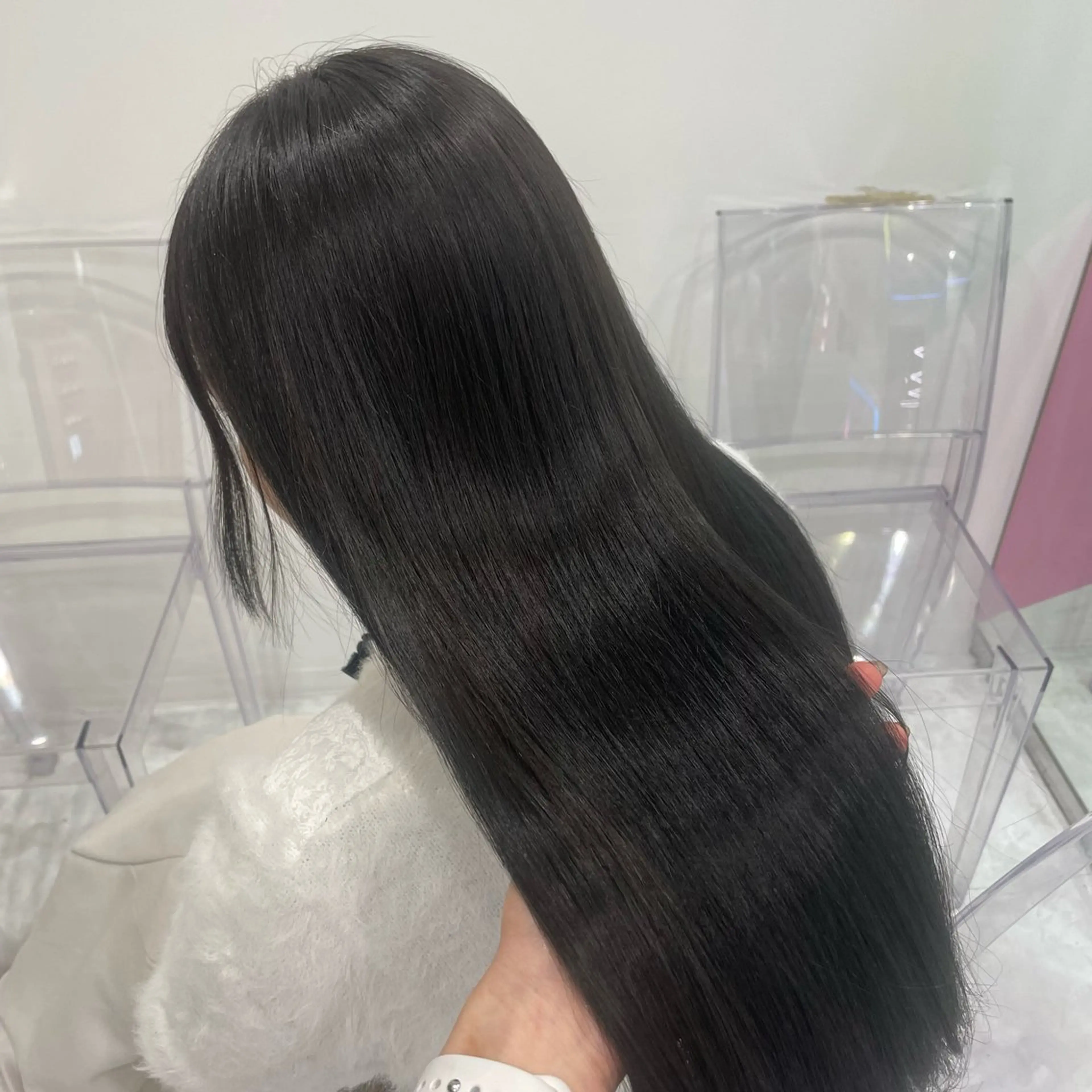 ロング カラー 中韓レイヤー/ ブラウン🤎はやとのヘアスタイル