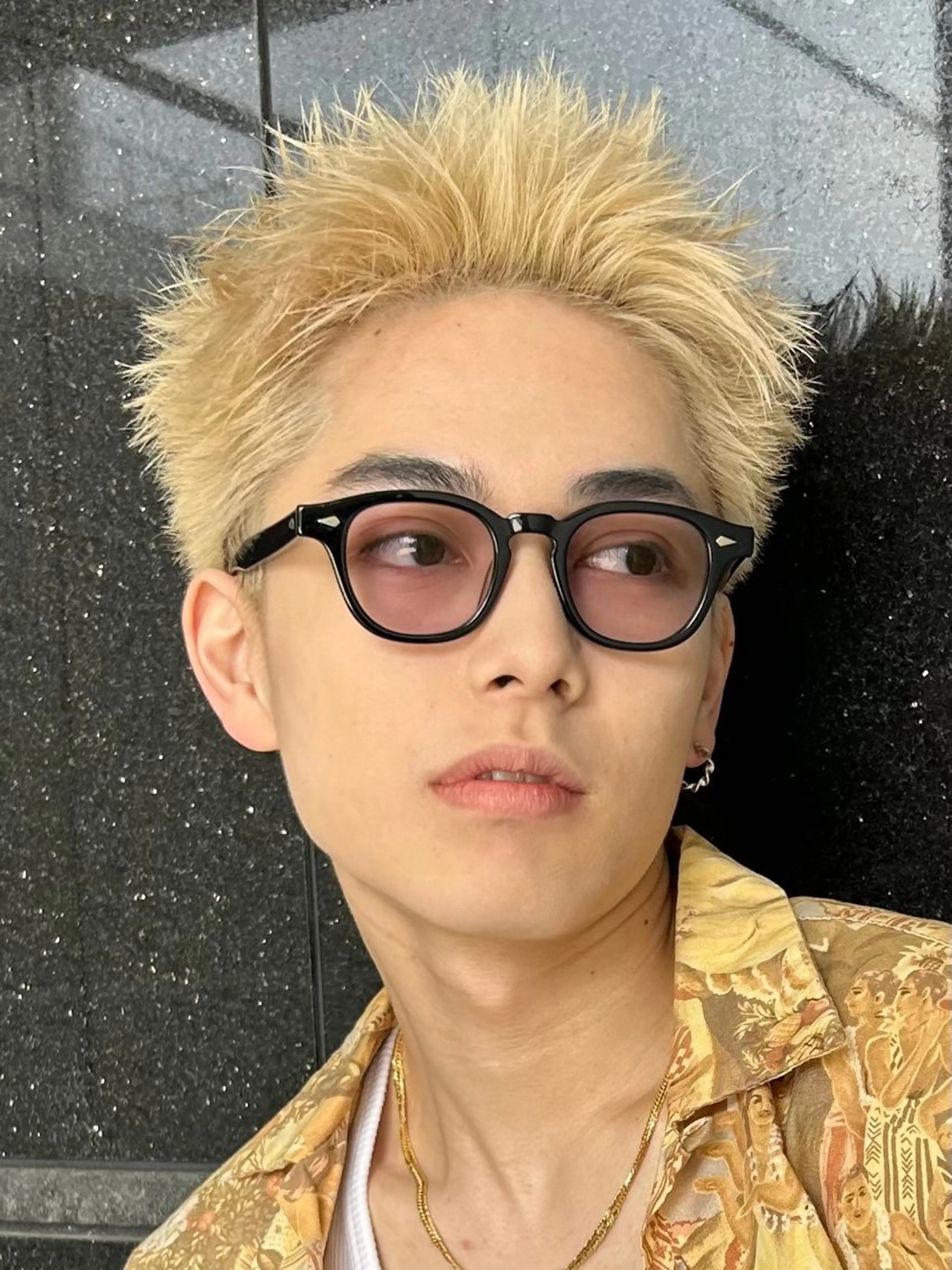 ショート パーマ メンズ アップバング スパイキーショート ショートヘア カット fifth栄所属・メンズパーマ 名古屋/水谷颯のヘアスタイル