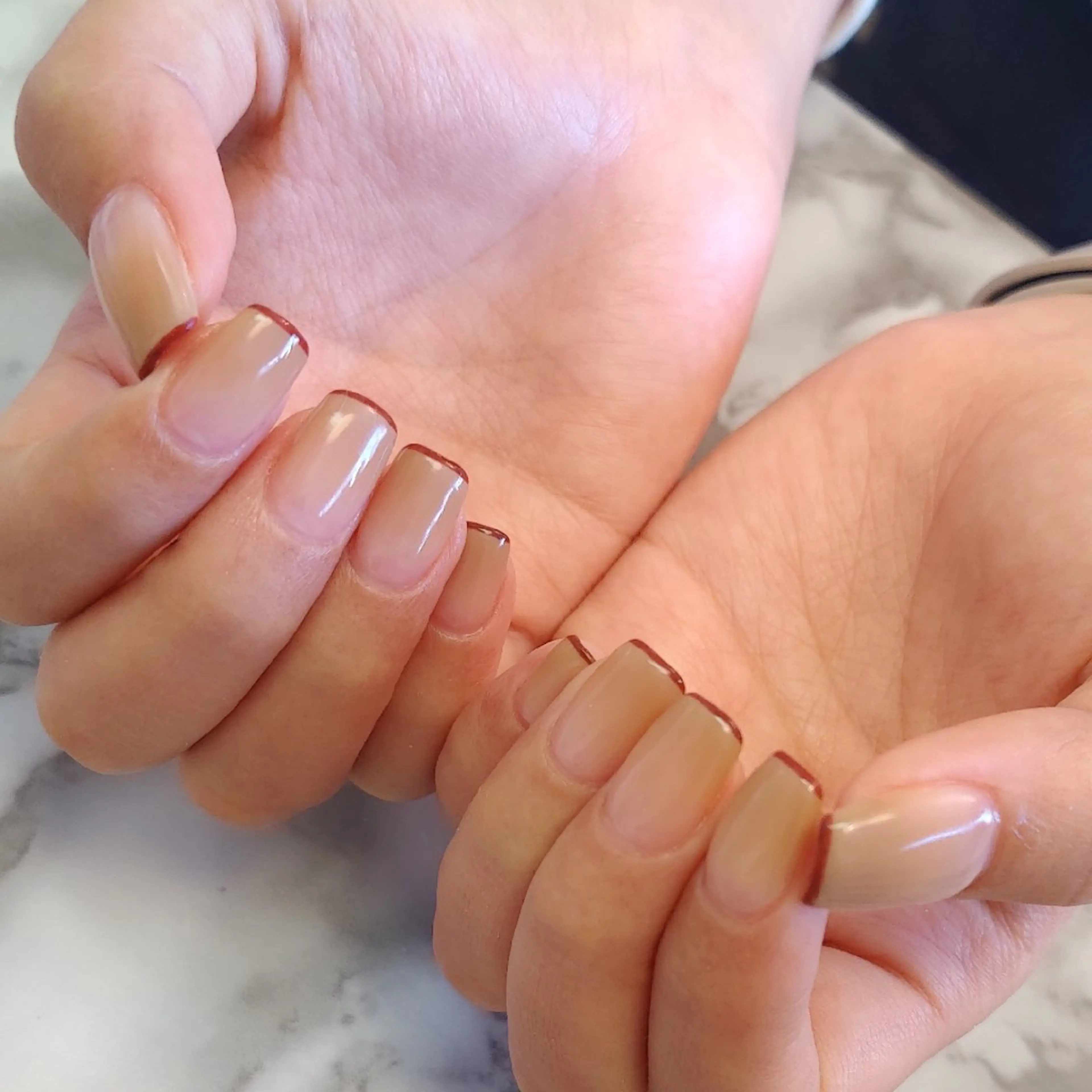 ネイル フレンチネイル ジェヌインネイル 河内のネイルデザイン