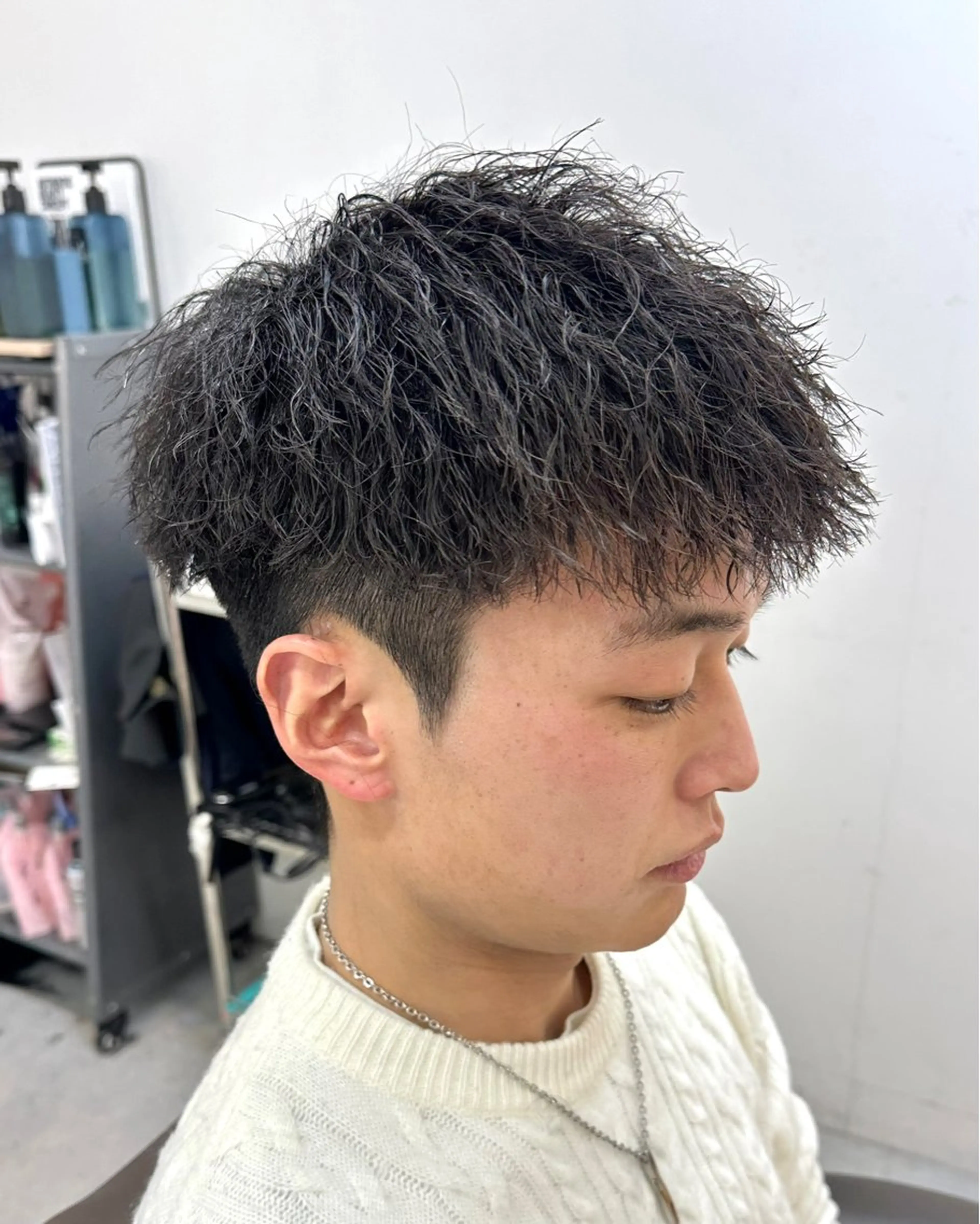 ショート パーマ メンズ メンズパーマ ツイストスパイラルパーマ スパイラルパーマ カット パーマ Je suis heureuse Union所属・佐藤 ふみやのヘアスタイル