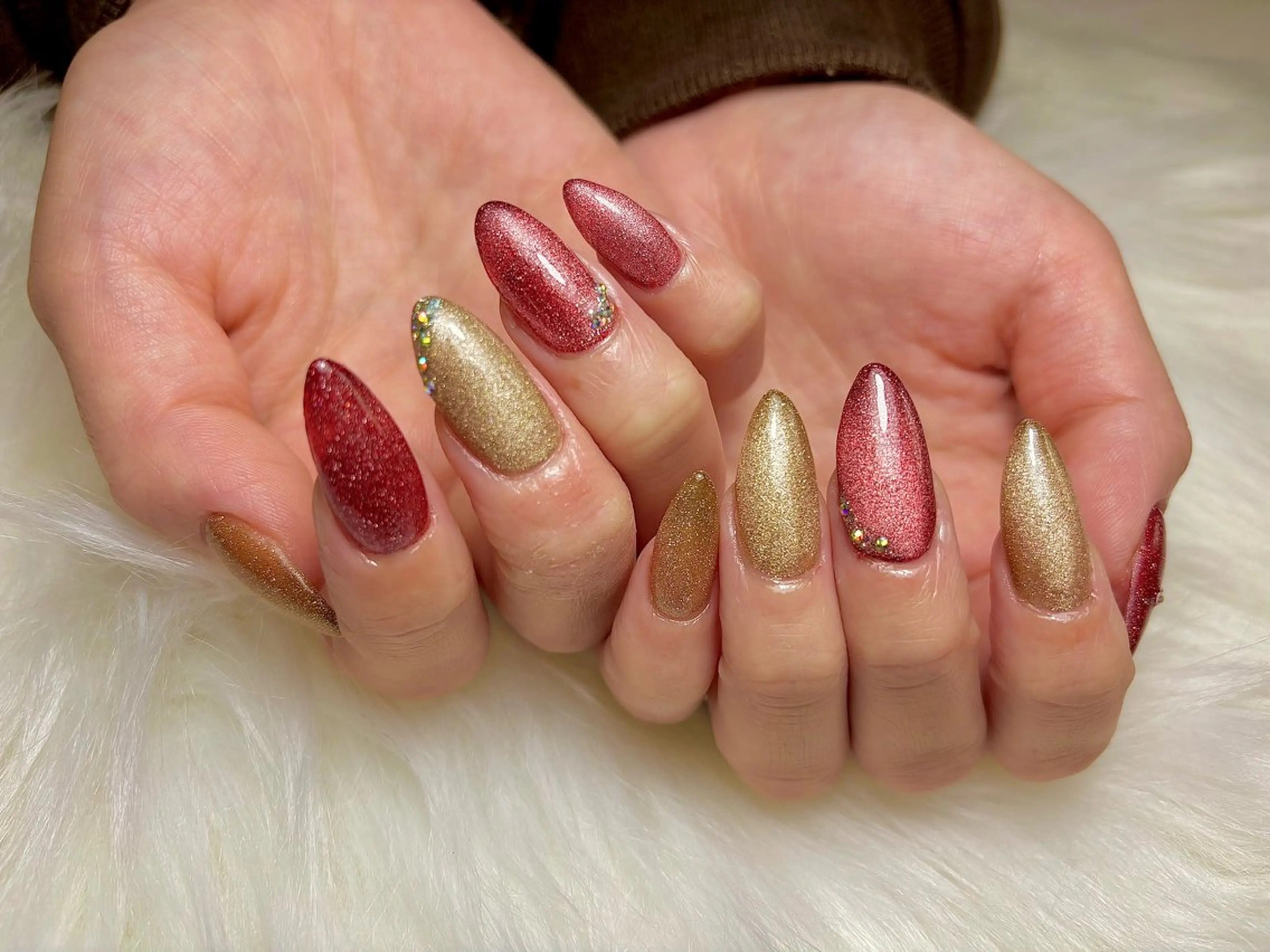 ネイル アートネイル フラッシュネイル フラッシュマグ マグネットネイル jewel nailのネイルデザイン