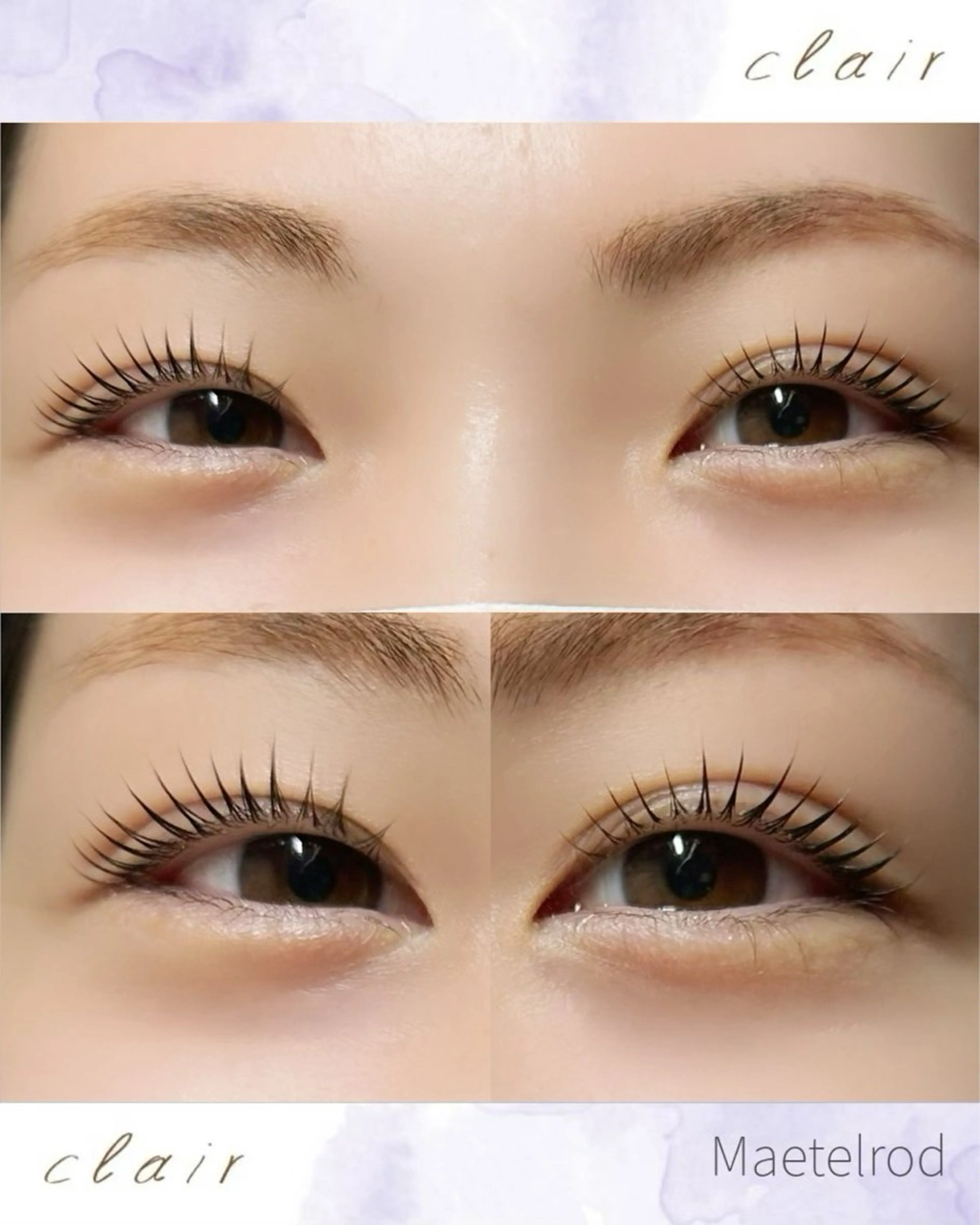 マツエク・マツパ ナチュラル 一重×まつ毛パーマ マツパ claire BEAUTY SALON所属・若林 瞳華のマツエク・マツパデザイン