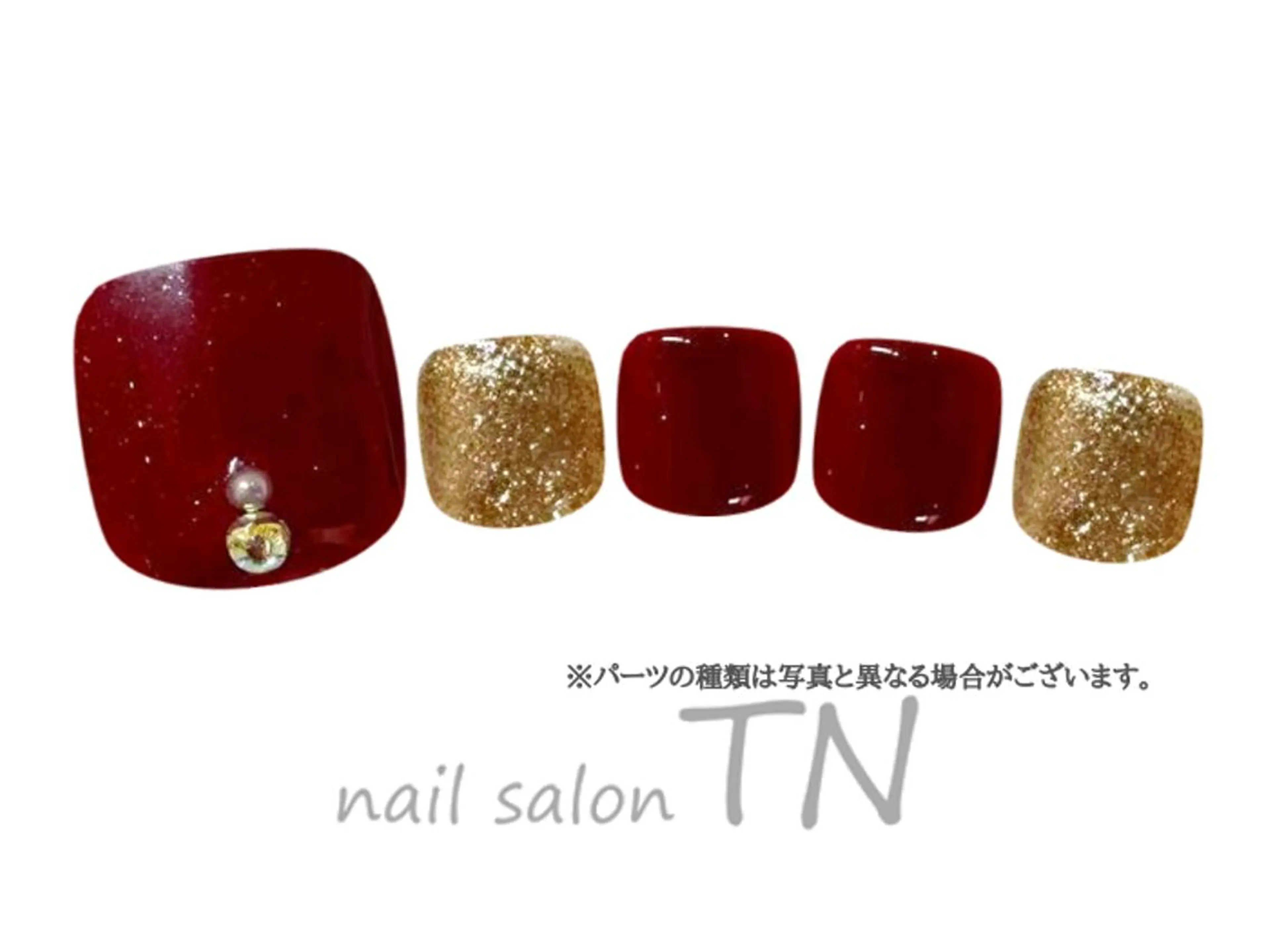 ネイル フットネイル 中島 実穂のネイルデザイン