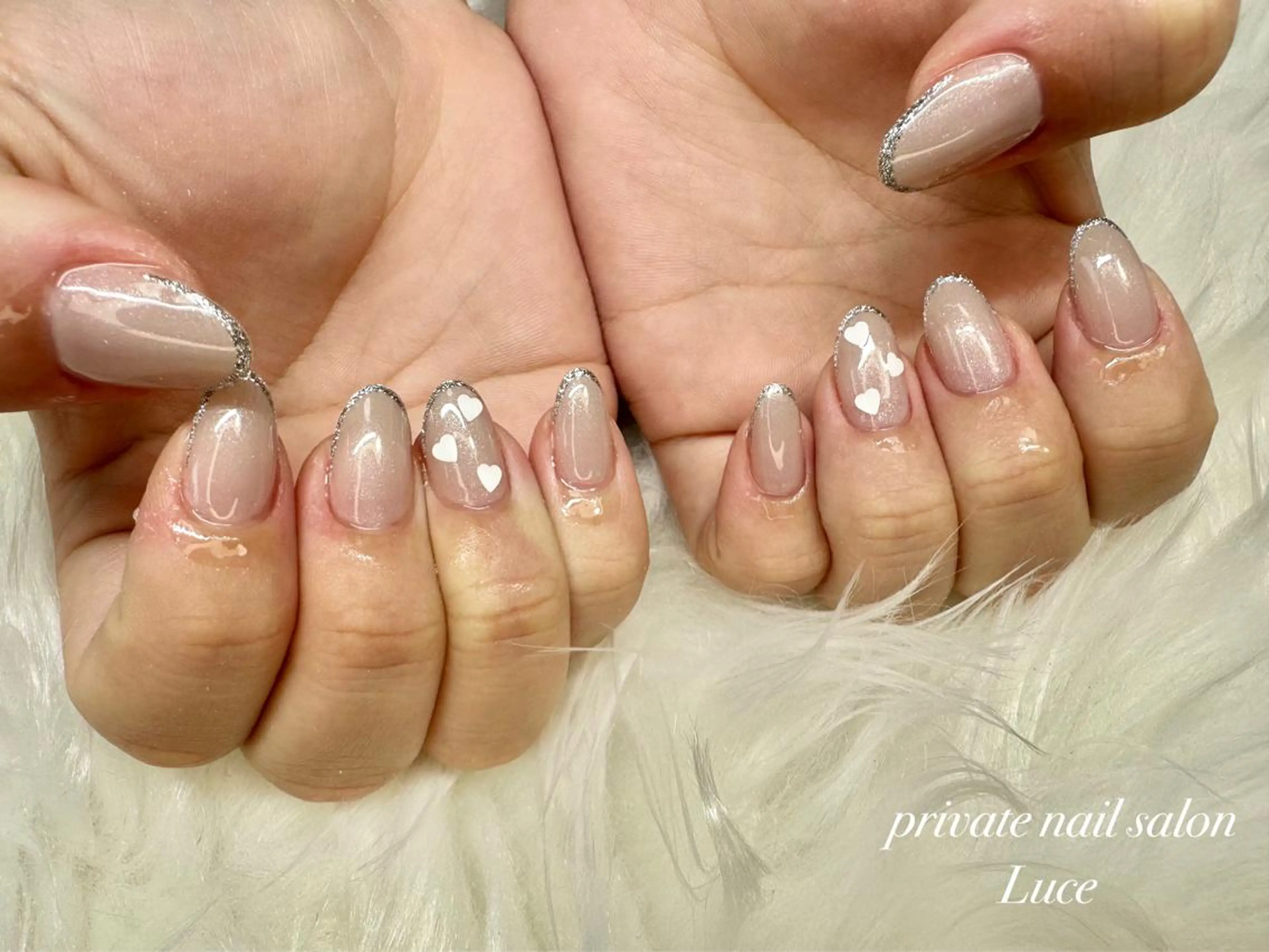 ネイル ラメ(グリッター) ハンドネイル nailsalon Luce🕊️のネイルデザイン