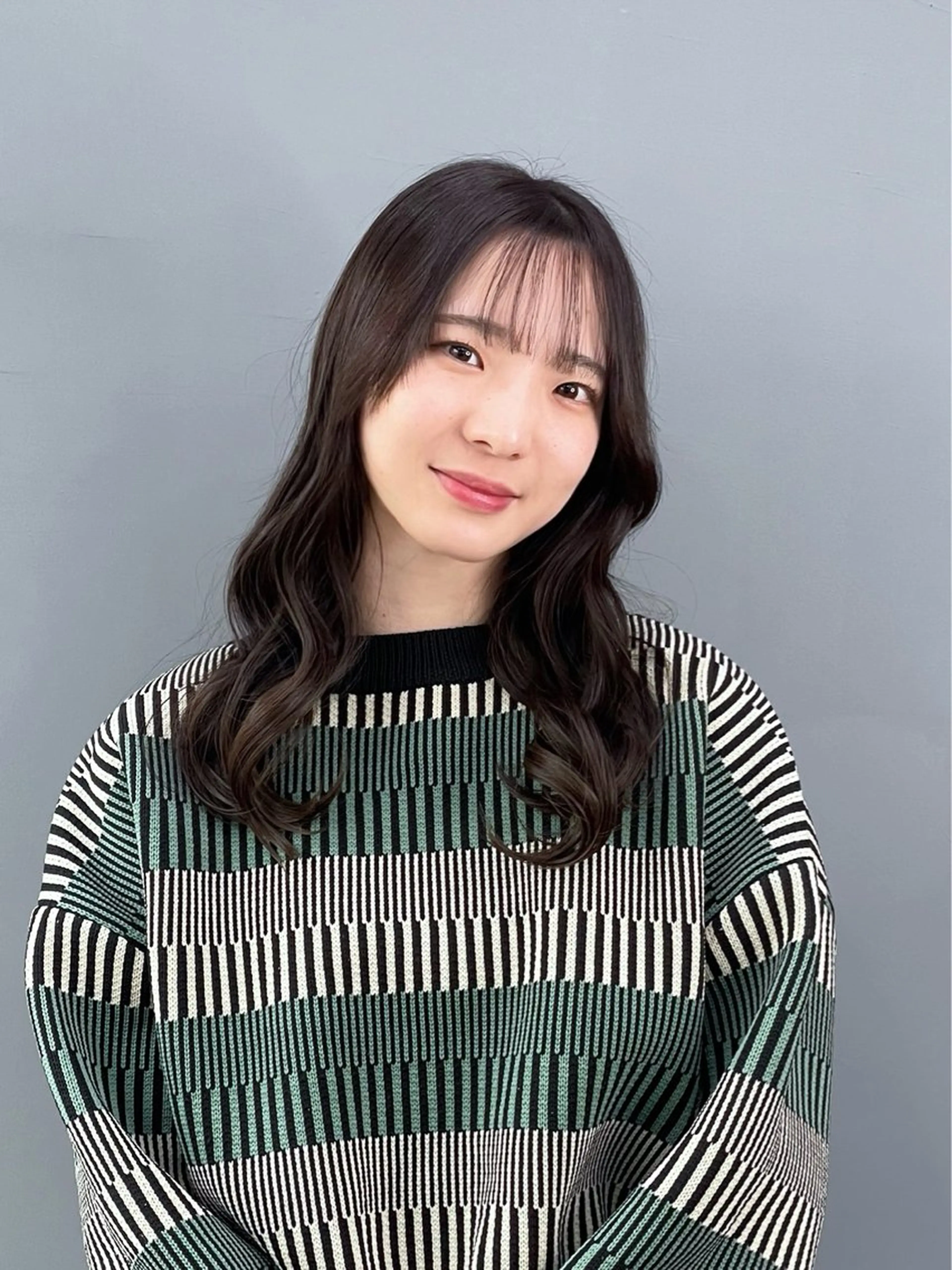 セミロング カット ヘアカラー トリートメント MUSE bis所属・透明感カラー/韓国風 /清水翔太のヘアスタイル