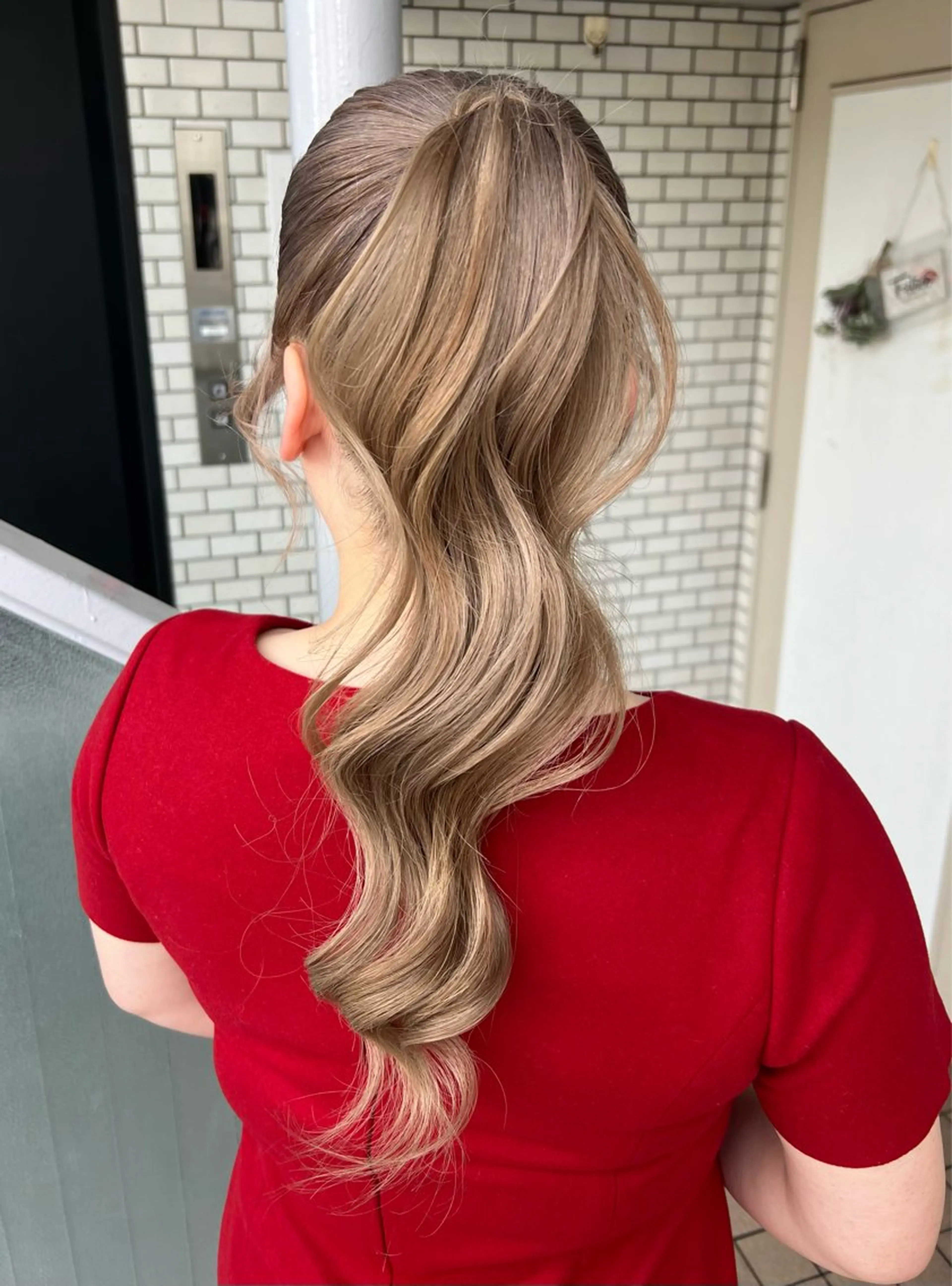 ヘアアレンジ ポニーテール ヘアセット 大人可愛いヘアメイク 💋🧚‍♀️しずかのヘアスタイル