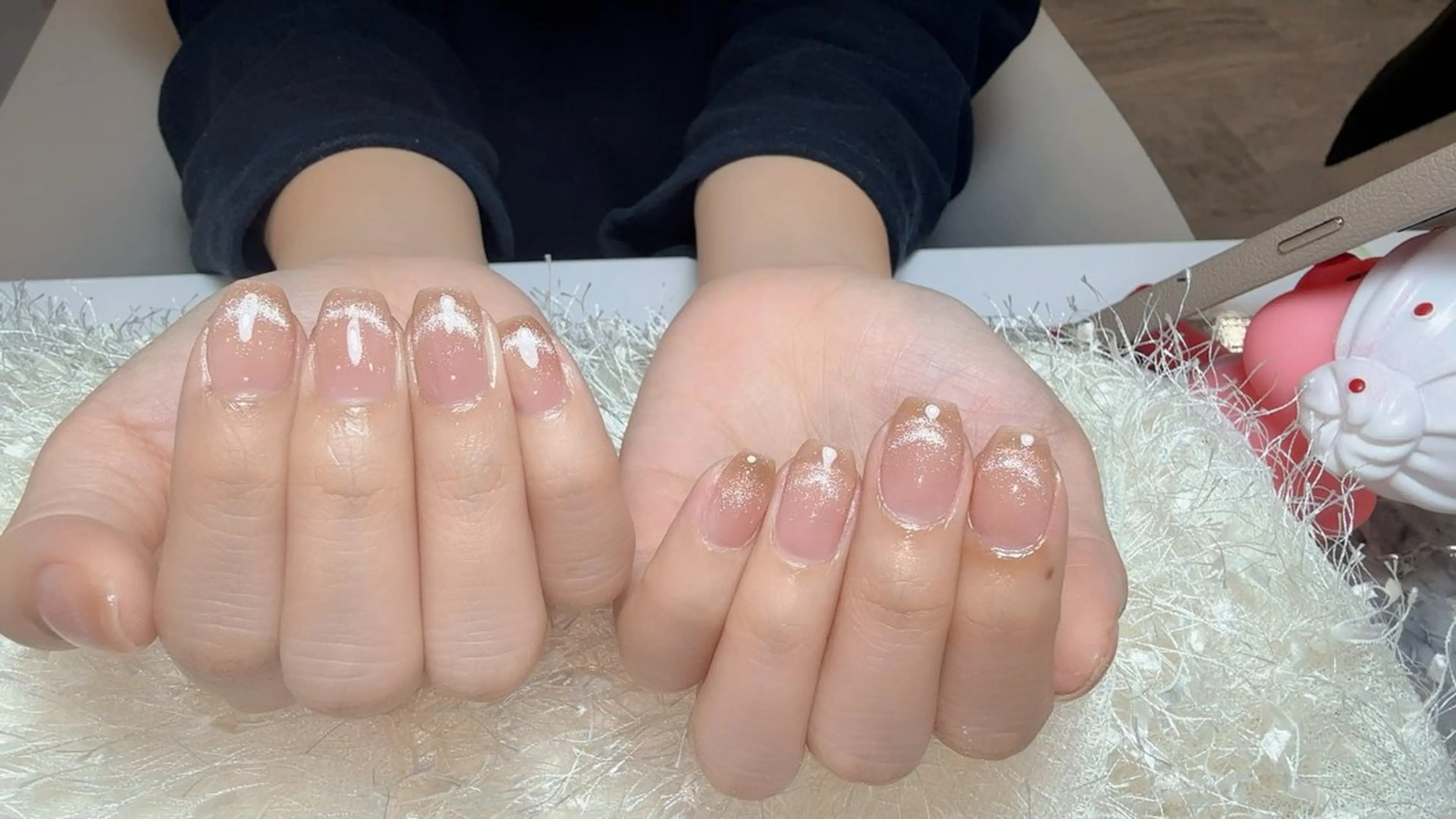 【2級持ち研修ネイリスト】マグネットフレンチ4990の写真