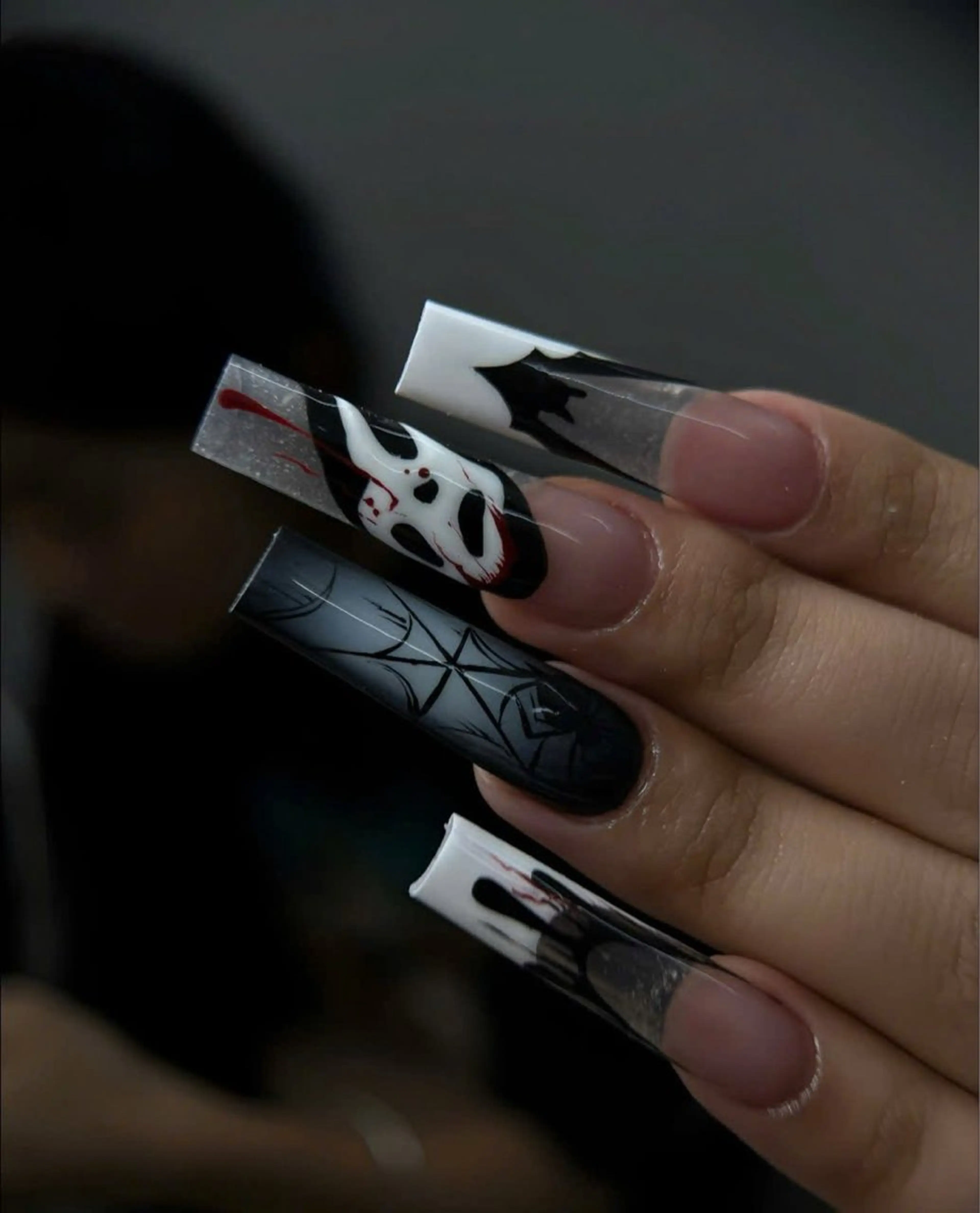 ネイル オーロラネイル フットネイル フレンチネイル ジェルネイル ガラスフレンチ Michi_Nails_Salon所属・Michi Nail Staffのネイルデザイン