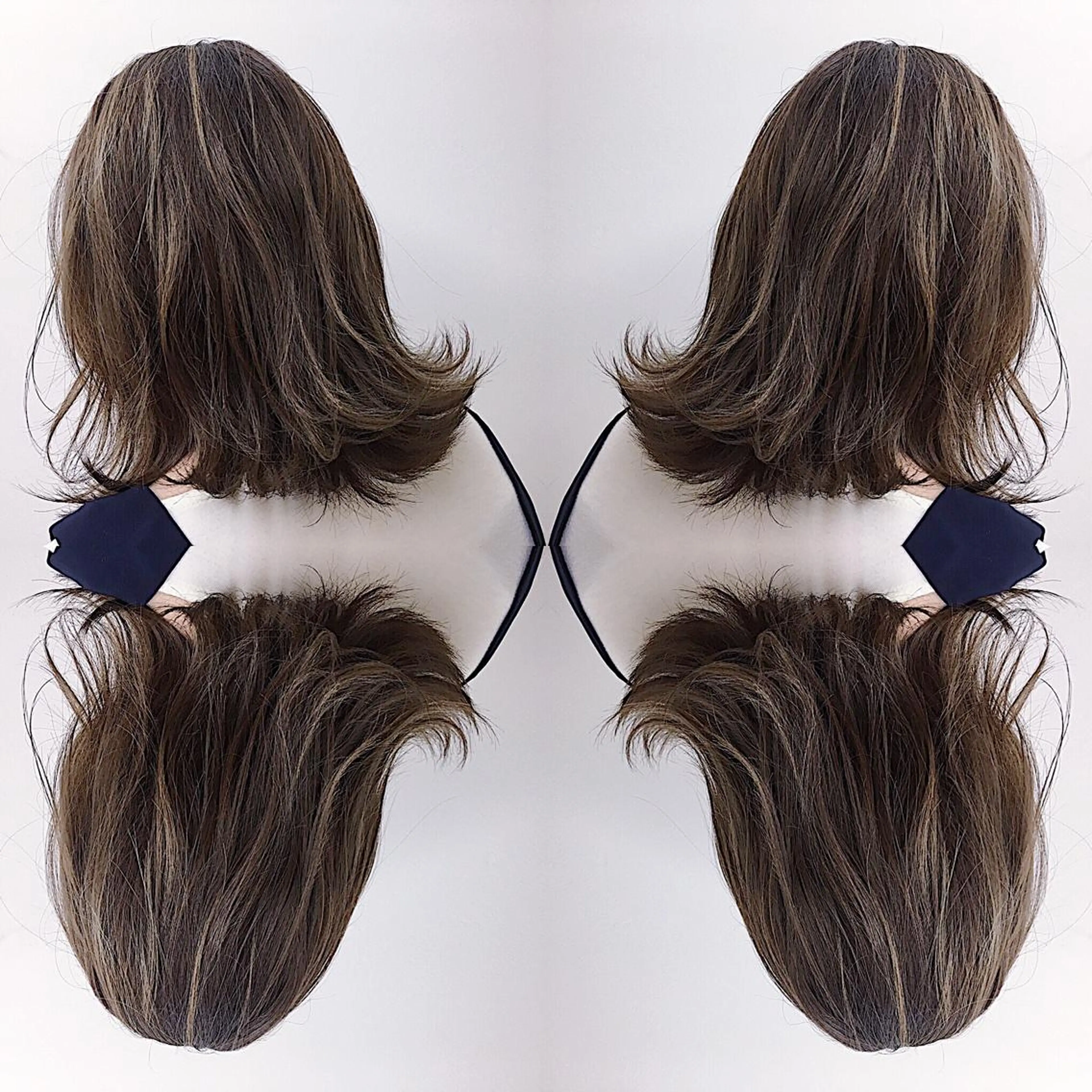 ミディアム カラー ブリーチ 透明感カラー 髪質改善 トリートメント ヘアカラー ブリーチカラー/ 岩破瑞希のヘアスタイル