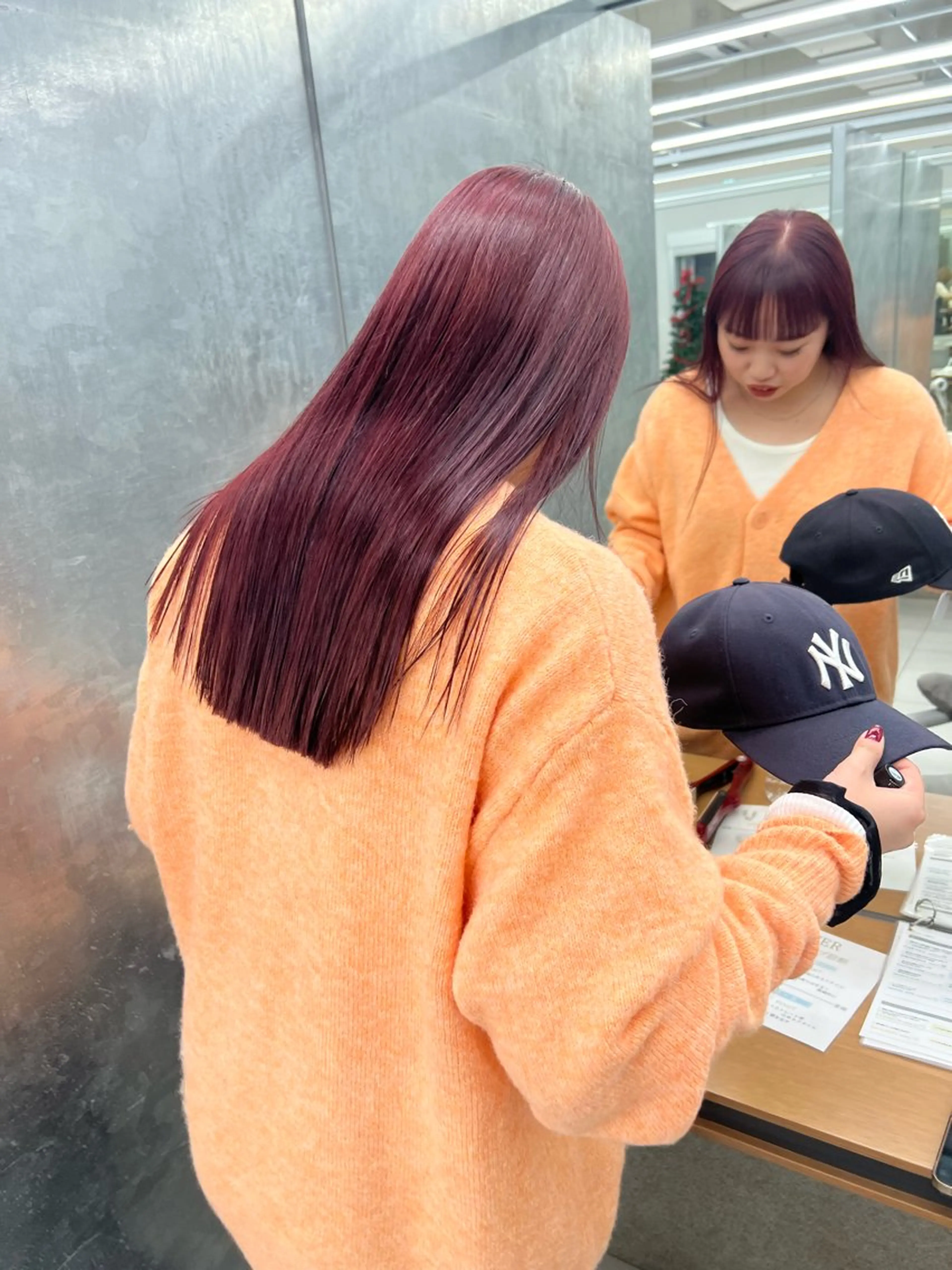 【🌷人気No,2🌷】カラー＋クイックシステムトリートメント✨艶カラー/透明感カラー/トリートメント/暖色系カラーの写真