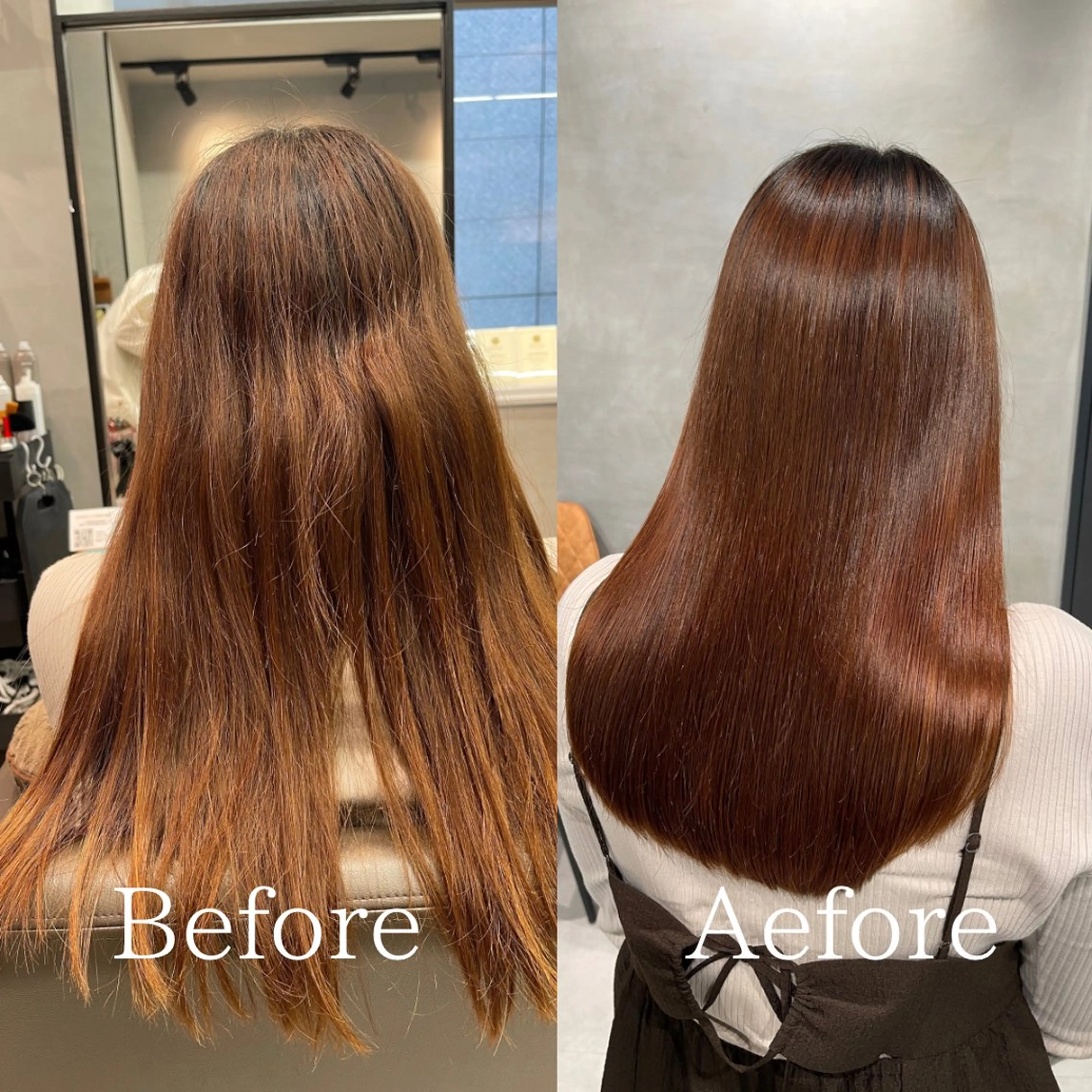 セミロング くせ毛 縮毛矯正 縮毛矯正 charm《銀座》 ヘアセット/縮毛矯正のヘアスタイル