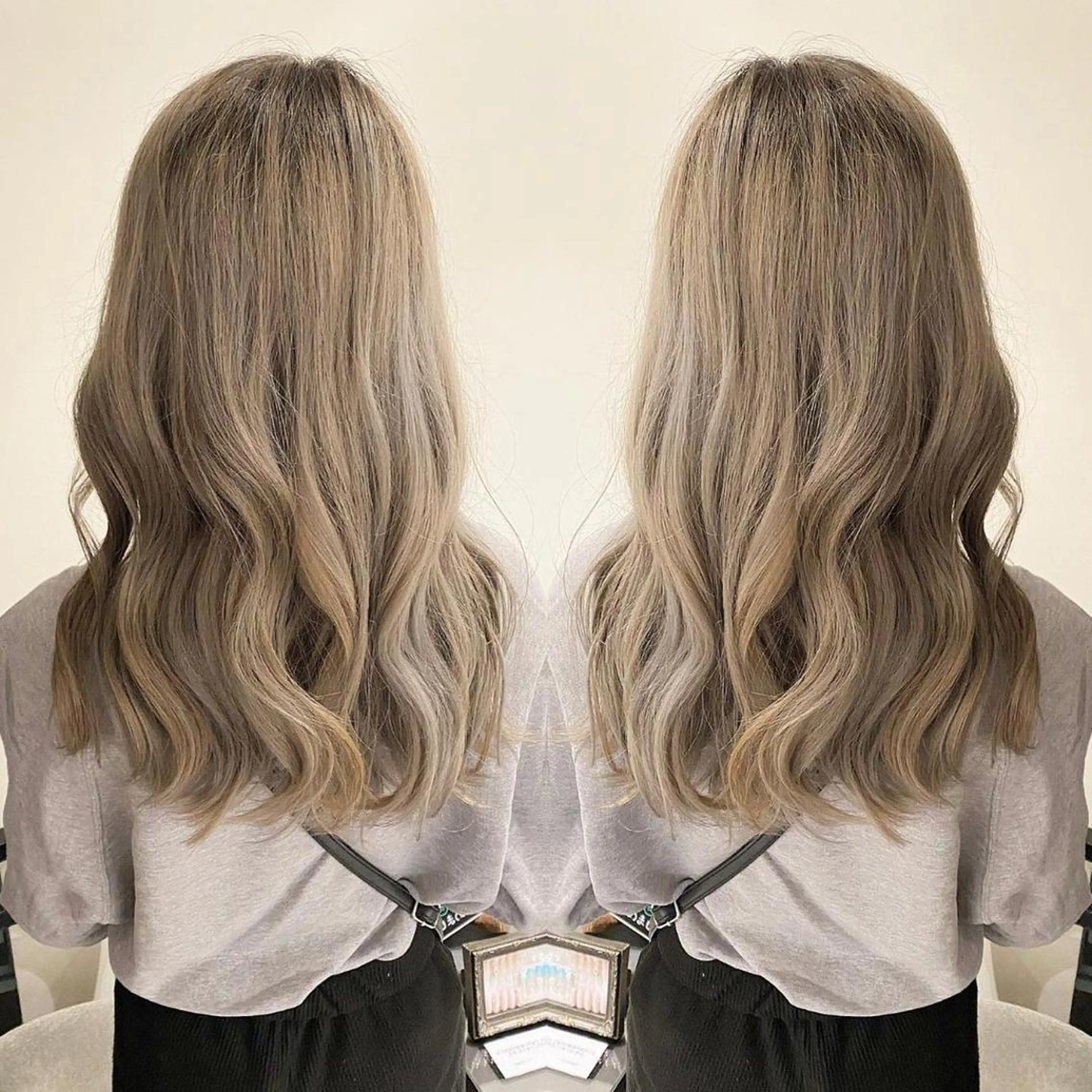 セミロング カラー 髪質改善 Noe心斎橋店のヘアスタイル