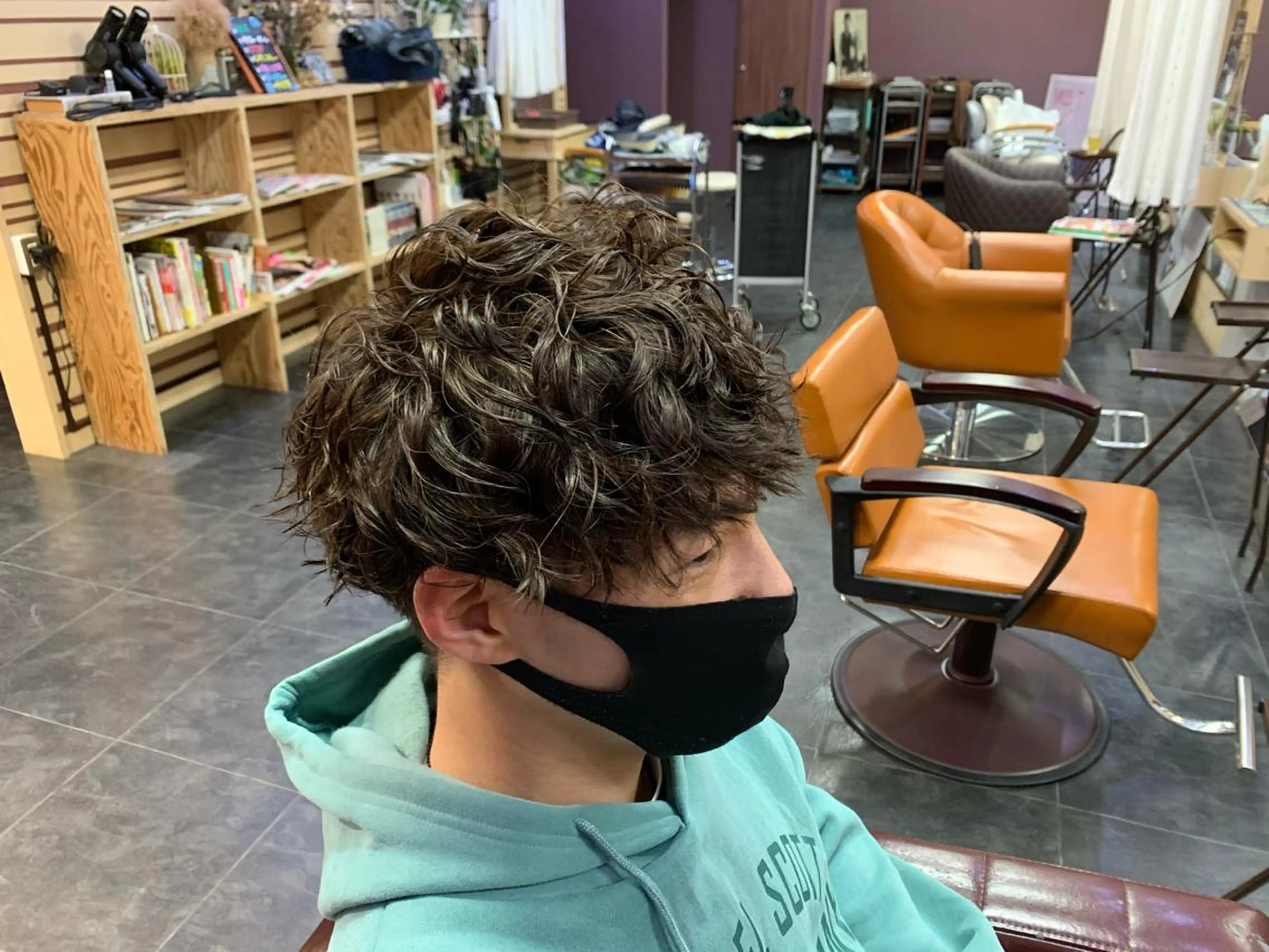 ショート パーマ メンズ labyrinthノーブル所属・メンズ特化西村 雄太のヘアスタイル