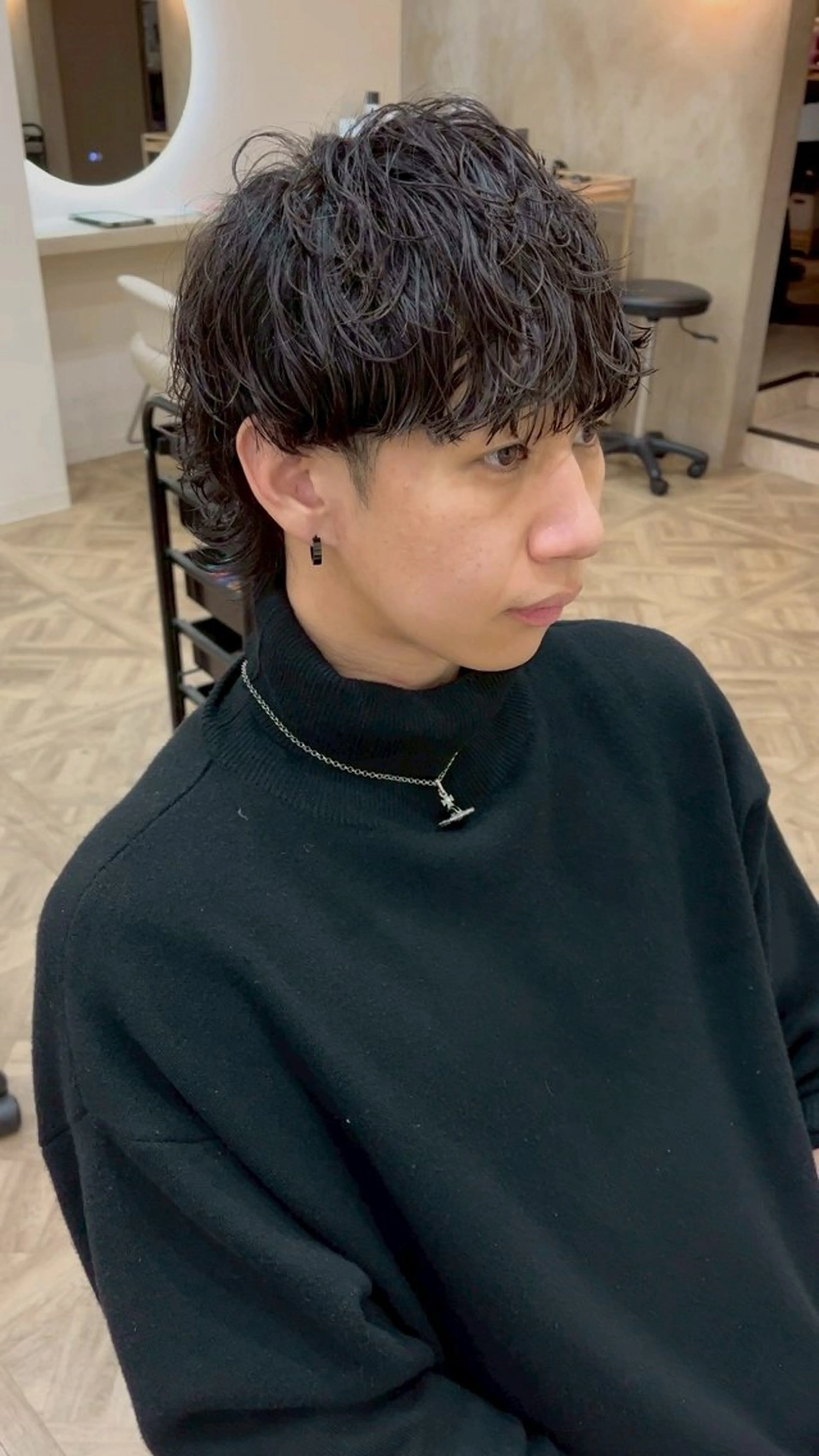 メンズ メンズパーマ/波巻き 桜井凌平のヘアスタイル