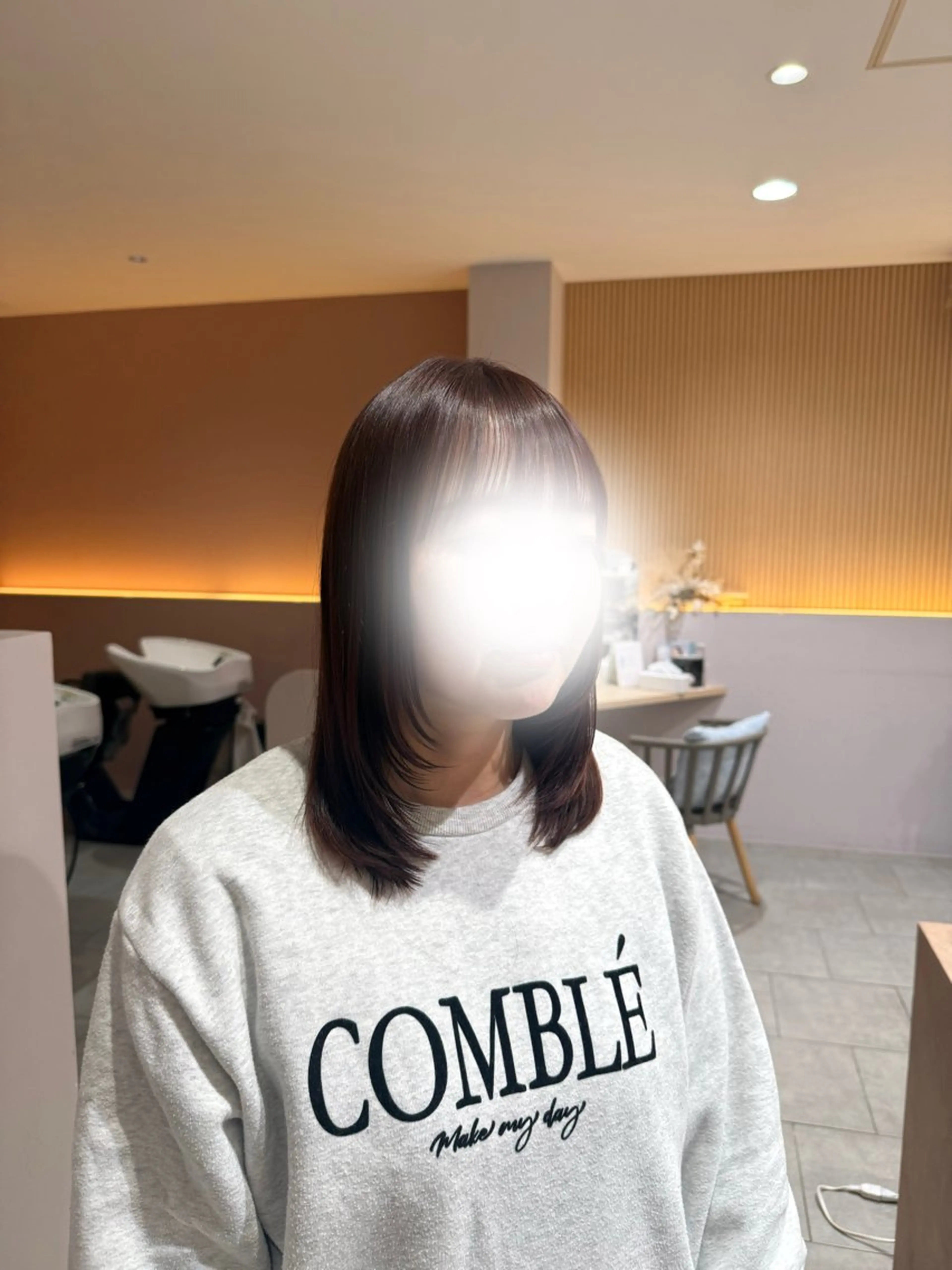 ミディアム カット ヘアカラー RosierBlue 工藤のヘアスタイル