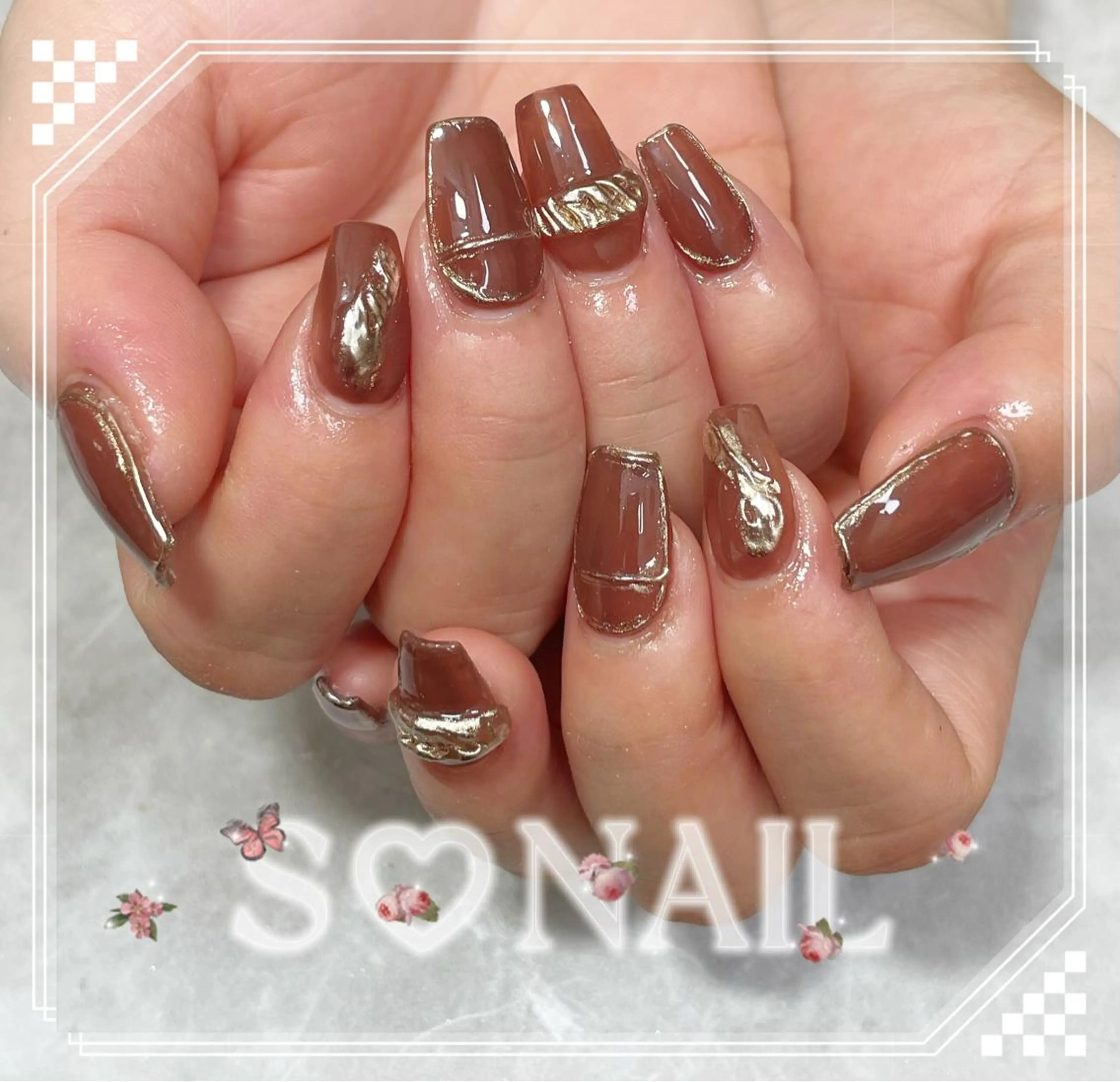 ネイル 持ち込み ハンドネイル S♡NAIL所属・S.NAIL Suuのネイルデザイン