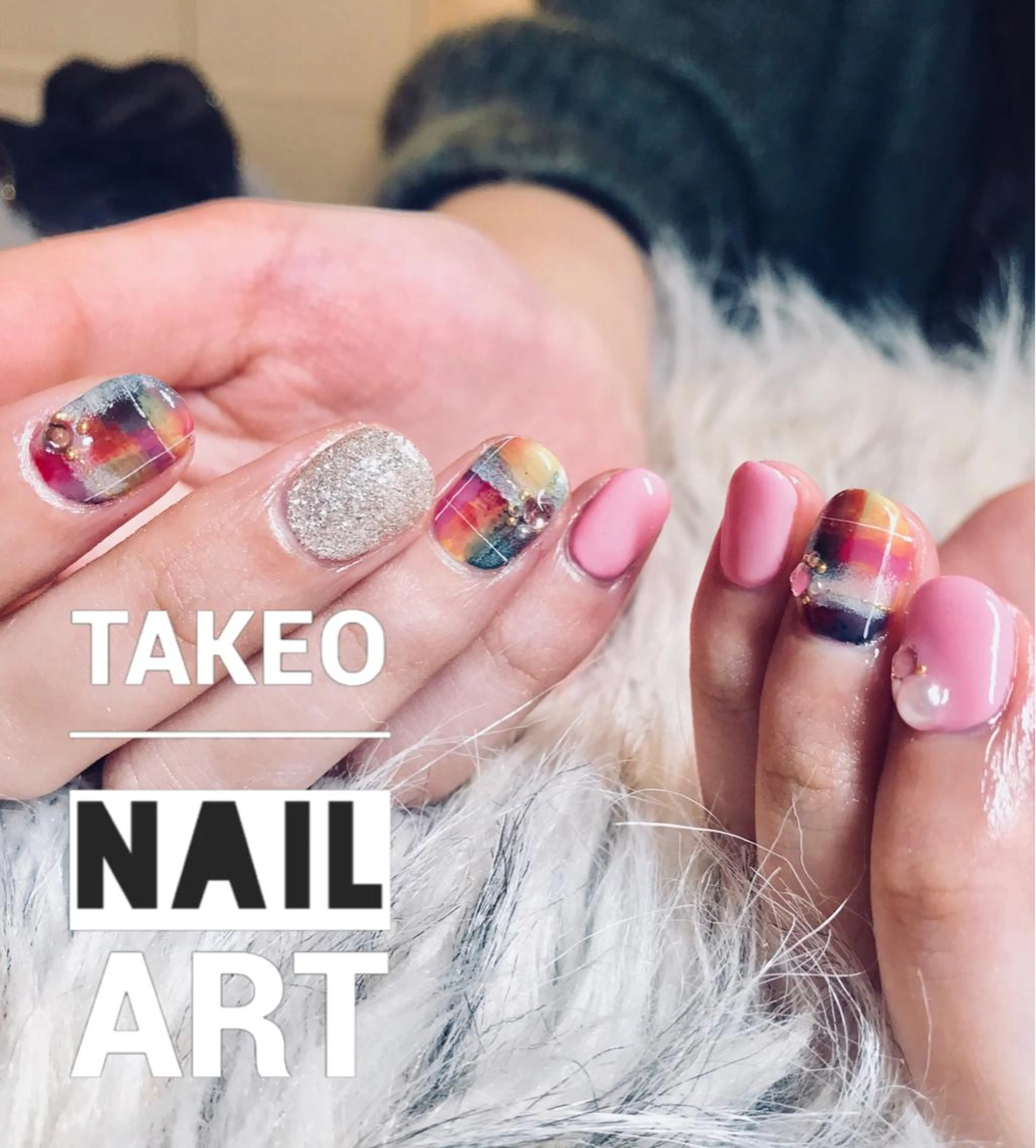 ショート ネイル ハンドネイル ハンドケア nail&eye Aoのマツエク・マツパデザイン