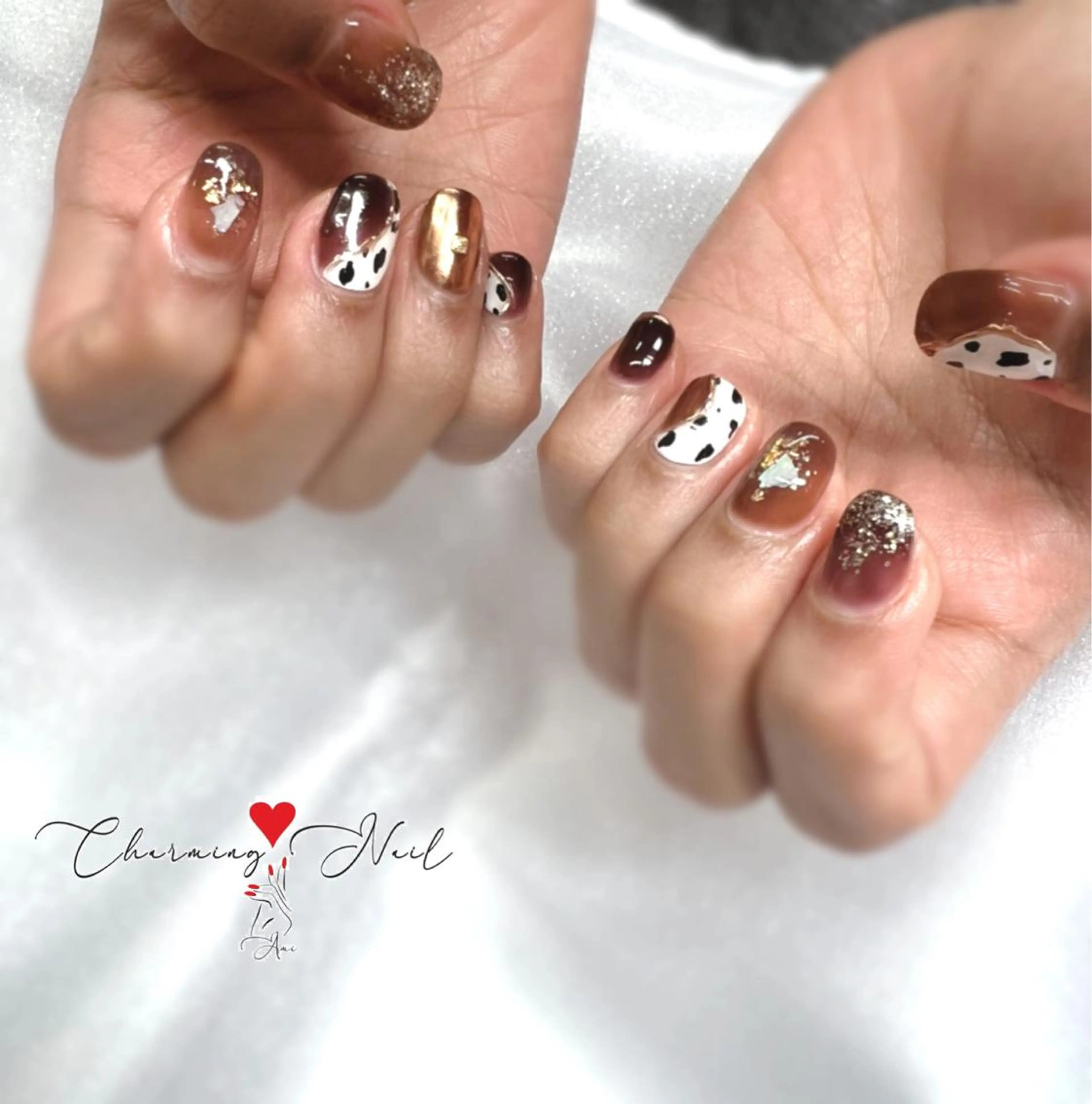 ネイル アニマル柄 ミラーネイル ニュアンスネイル Charming❤️Nail所属・Nailist Amiのその他イメージ