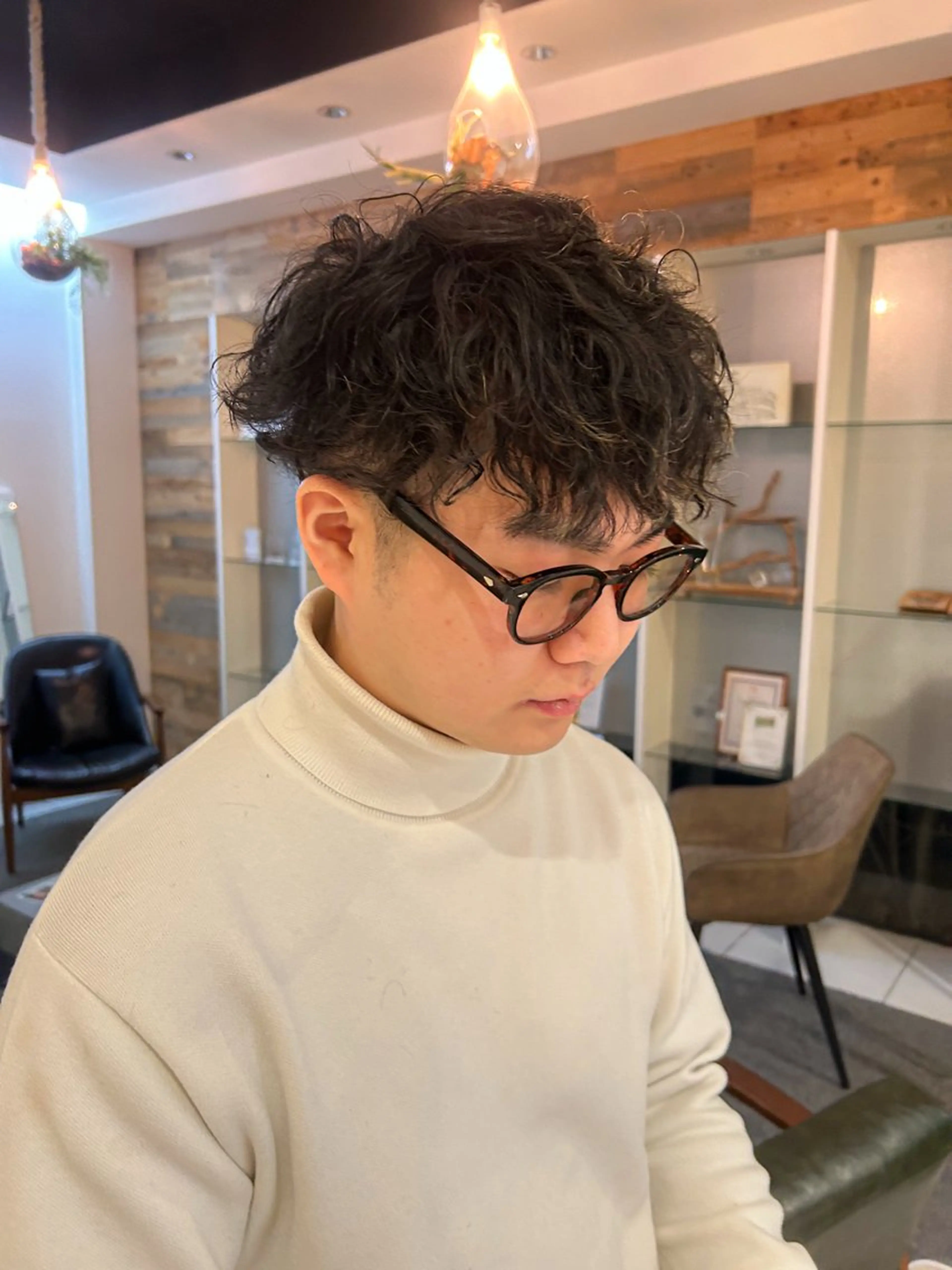 パーマ メンズ 髪質改善/ストレート パーマ長久手/ひかるのヘアスタイル