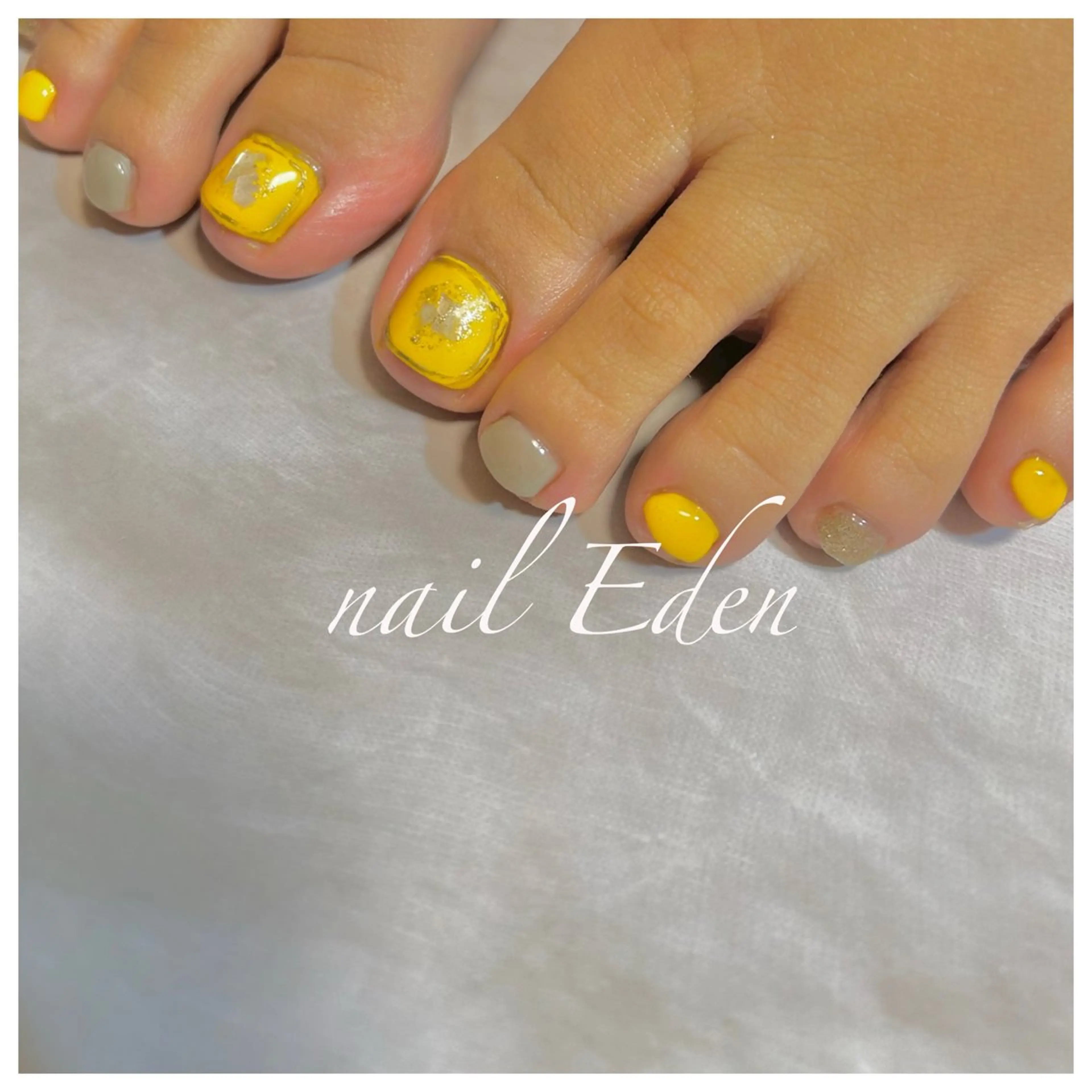 ネイル 持ち込み フットネイル Eden　private nail saron所属・Eden ♾️のネイルデザイン
