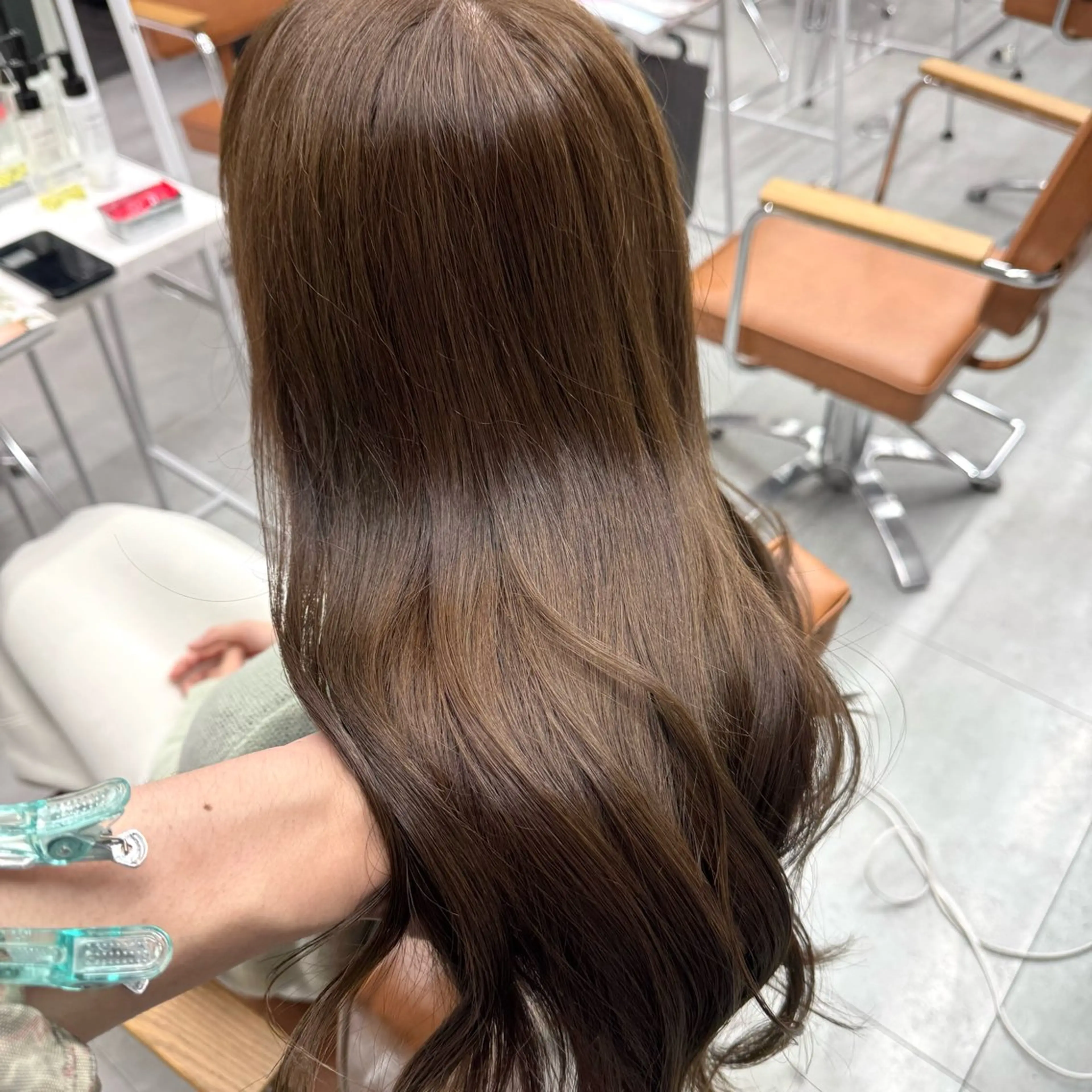 ロング カラー ヘアアレンジ ヘアカラー ブリーチなしカラー /新百合ヶ丘/安形翔のヘアスタイル