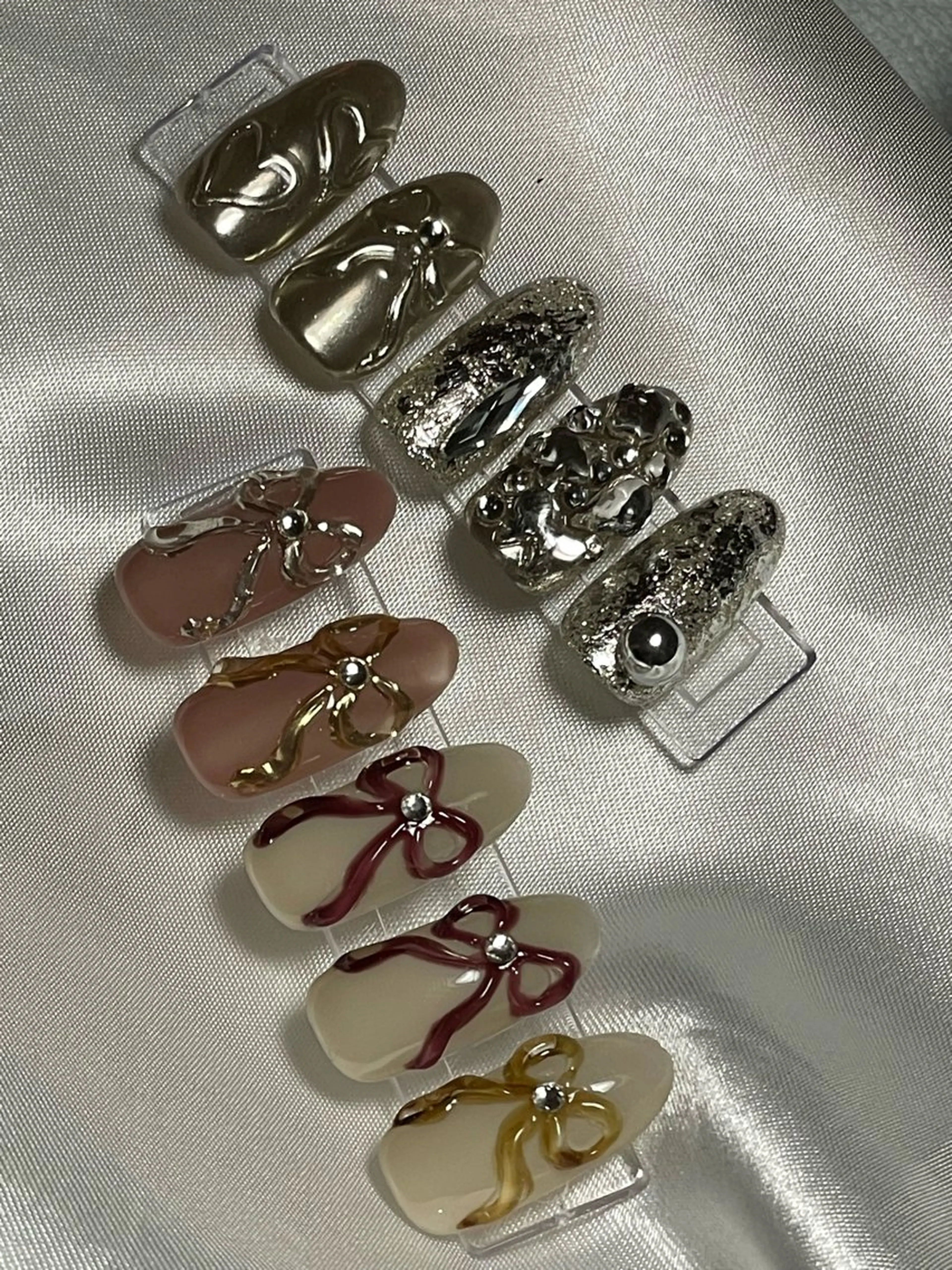 ネイル リボン ワンホンネイル private salon NIKOのネイルデザイン