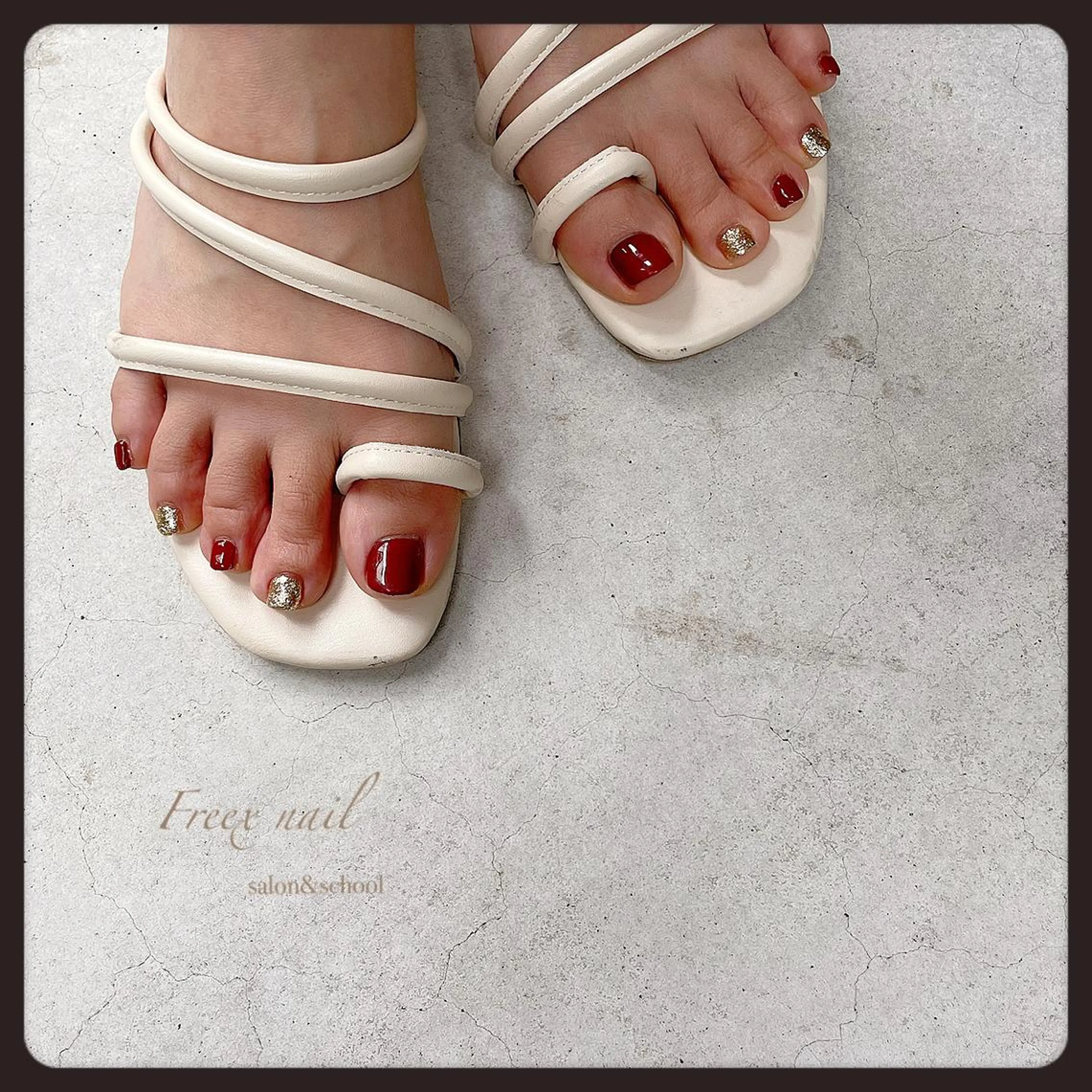 ネイル フットネイル フットネイル Freex nail所属・freex nail /ニュアンス/個性派のネイルデザイン