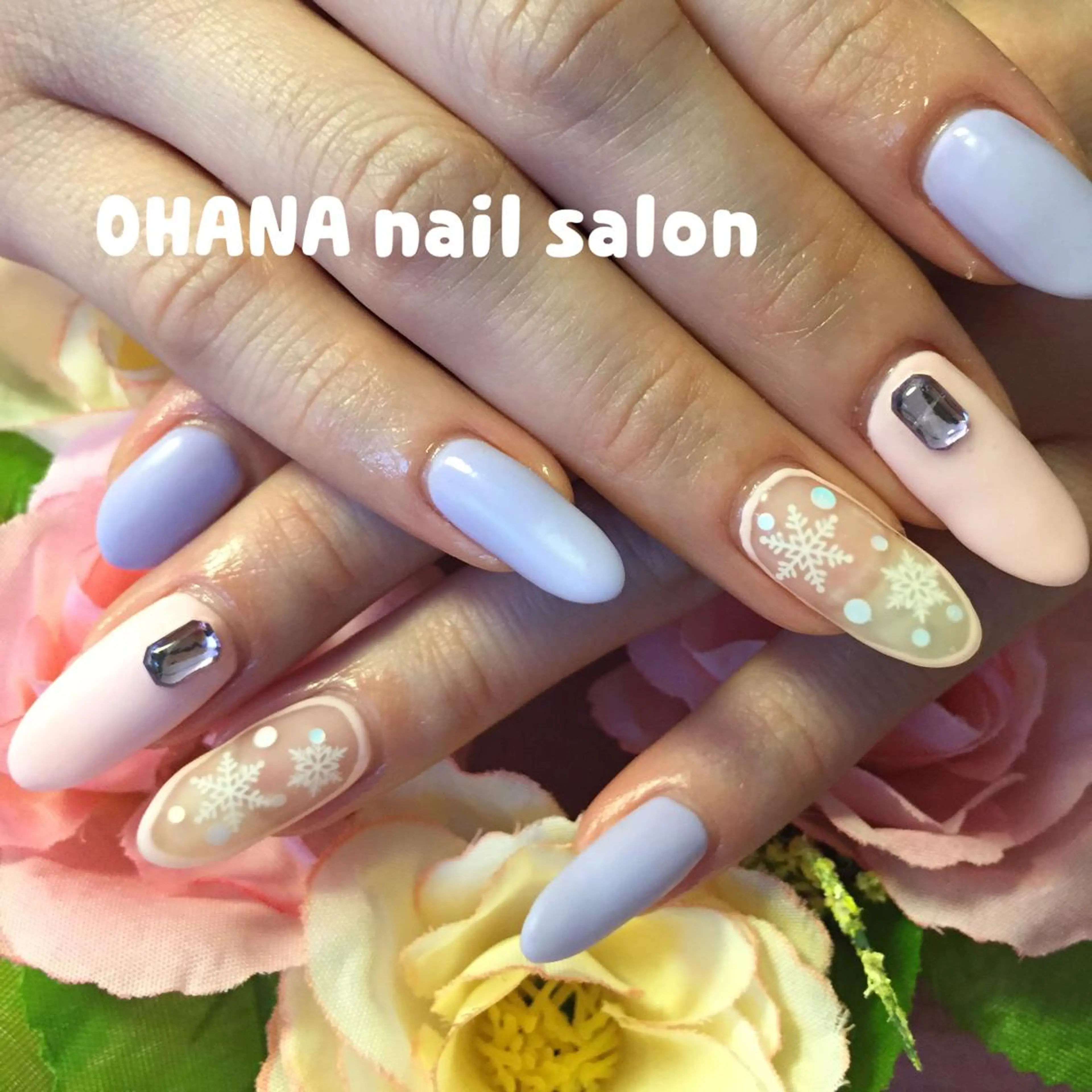 ネイル マットネイル 冬ネイル 那覇🏝️台湾人 ネイリストSHIUのネイルデザイン