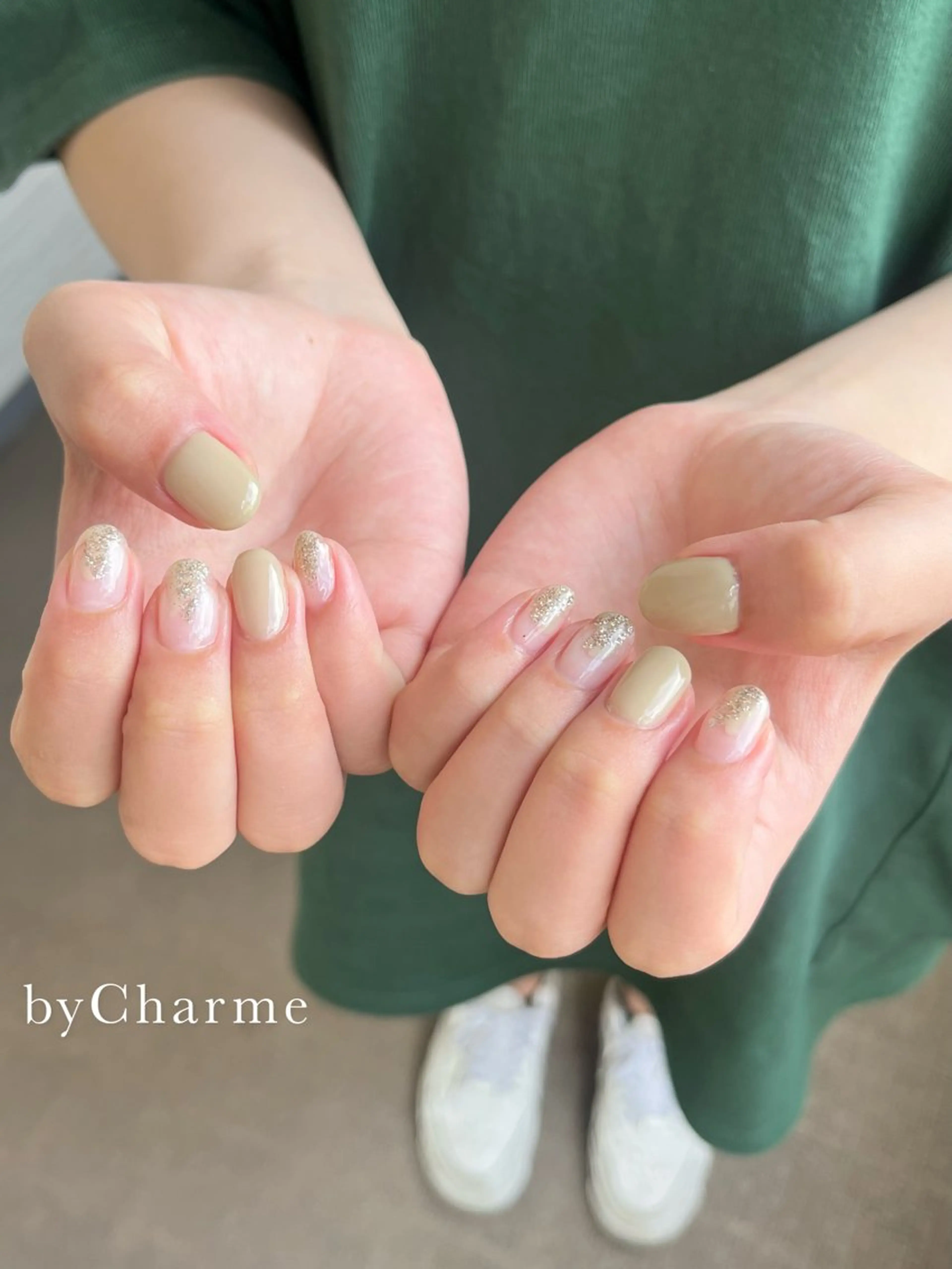 ネイル ニュアンスネイル シンプルネイル Ray. Maayaのネイルデザイン