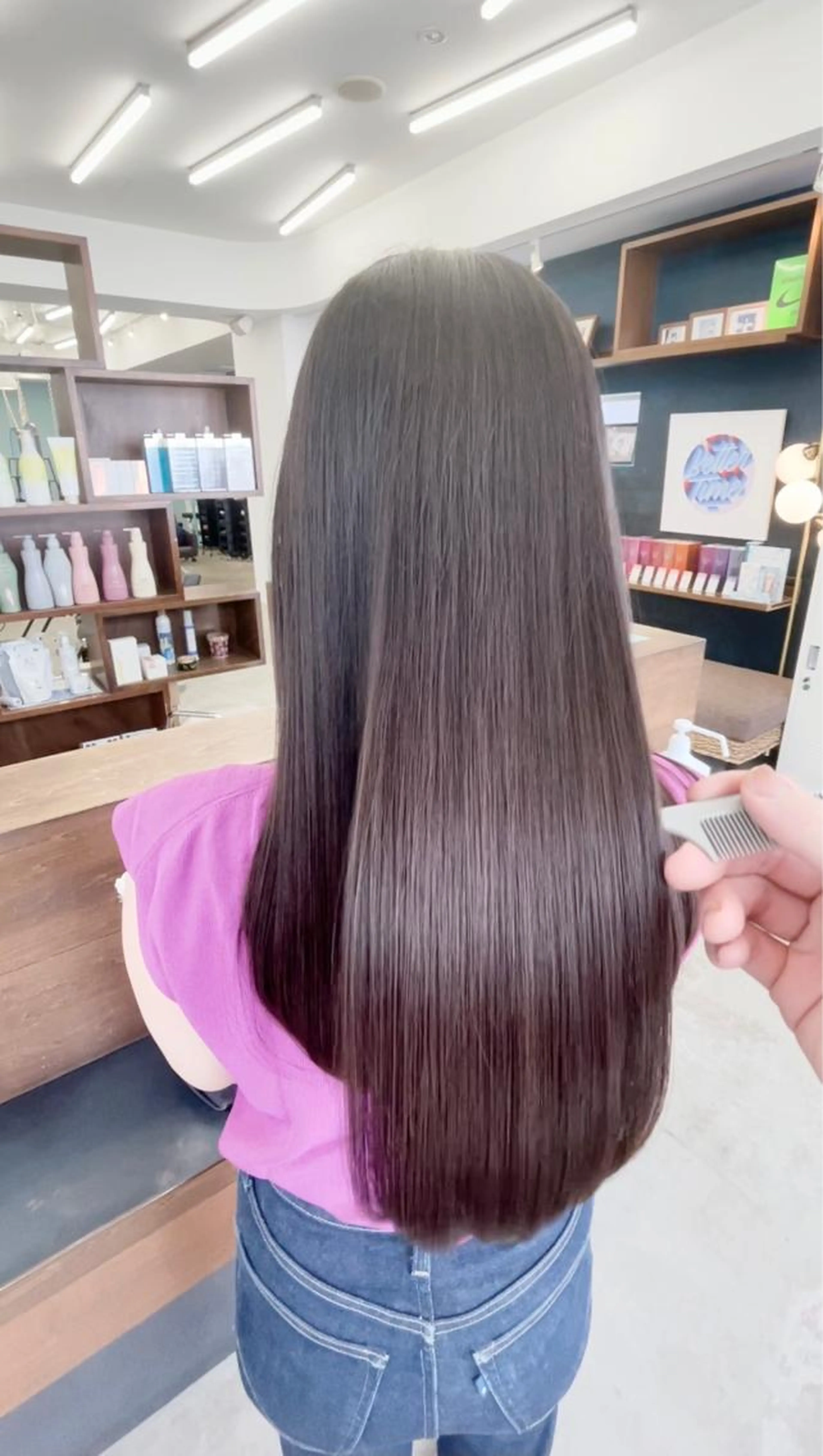 ✨起きてそのまま出かけられる✨【カット】➕【髪質改善ストレート/縮毛矯正】➕【aujuaクイックトリートメント 】の写真