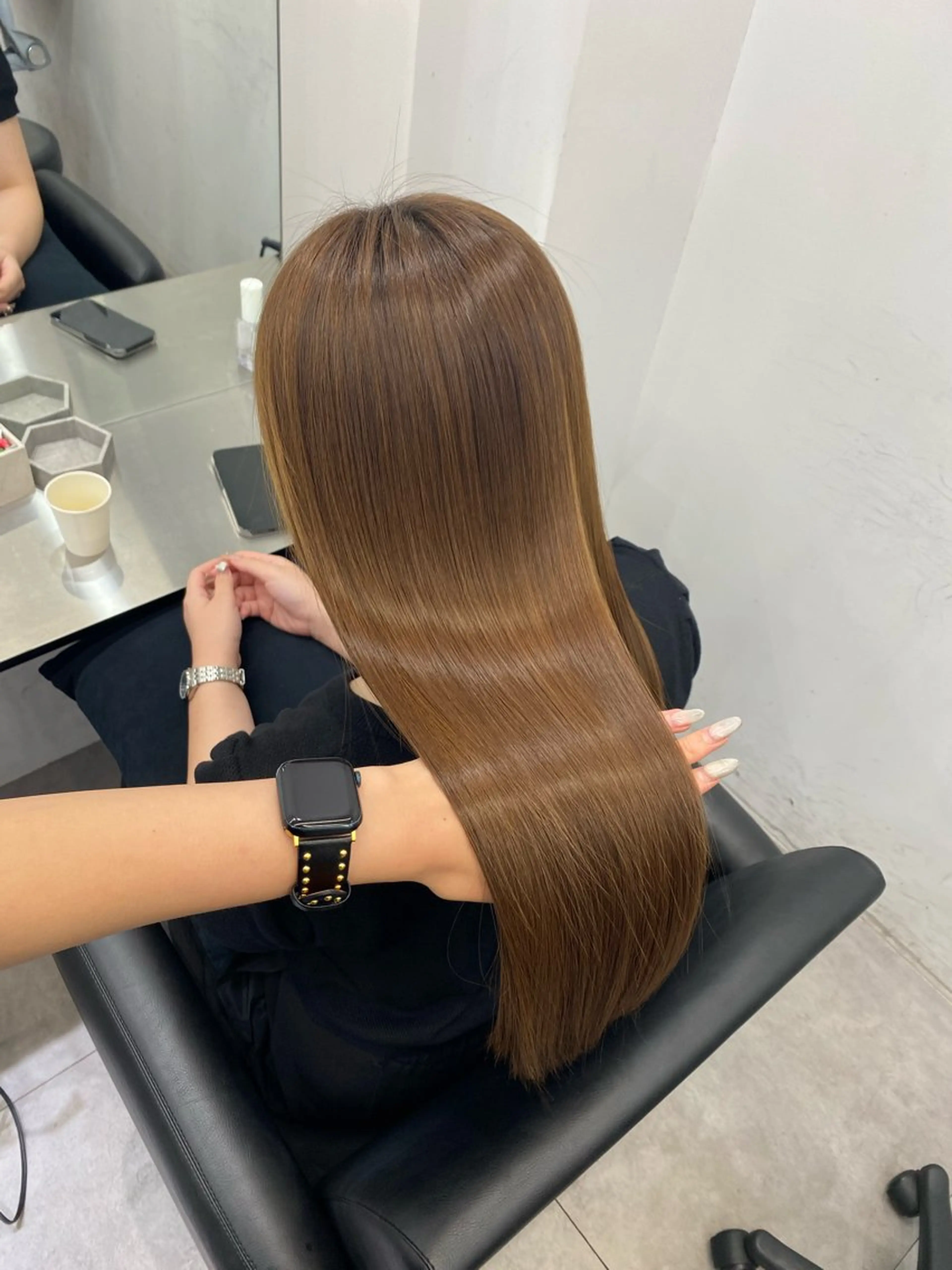 ロング カット ヘアカラー 縮毛矯正 トリートメント 艶髪/縮毛矯正/ Core mikuaのヘアスタイル