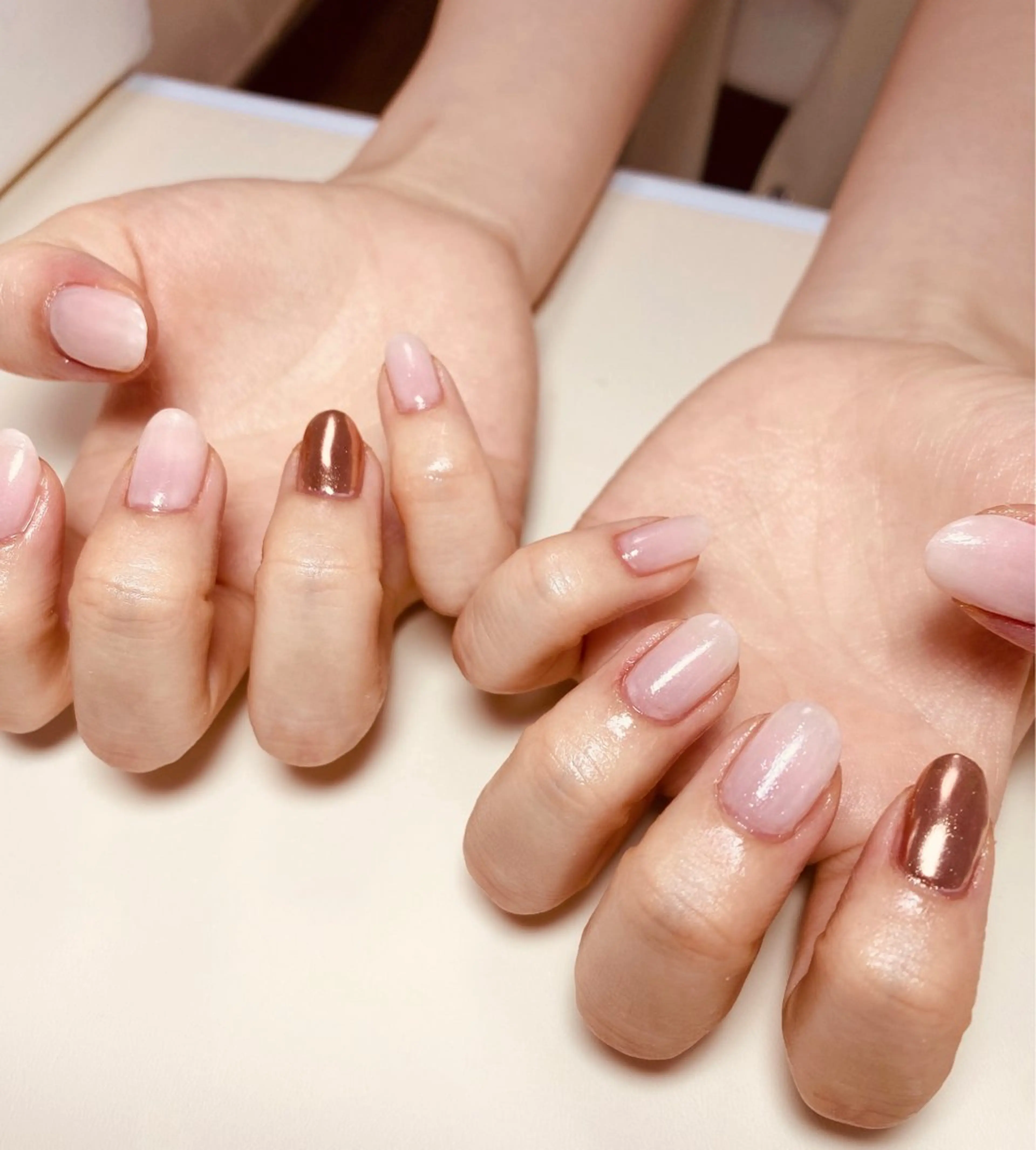 ネイル ミラーネイル Nail Salon K 🧸美爪育成のネイルデザイン
