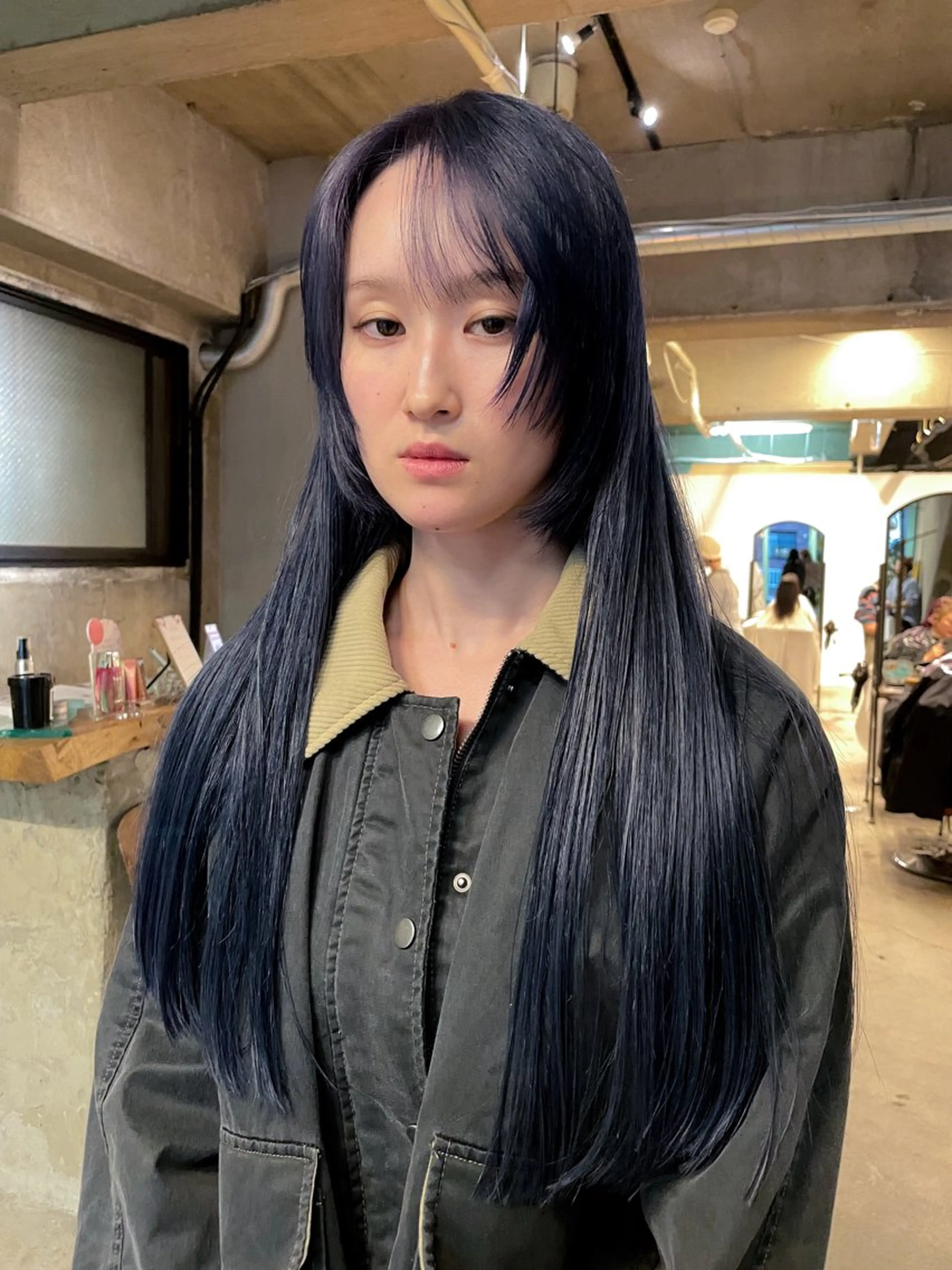 ロング カラー パーマ/レイヤー 岩山丈一郎のヘアスタイル