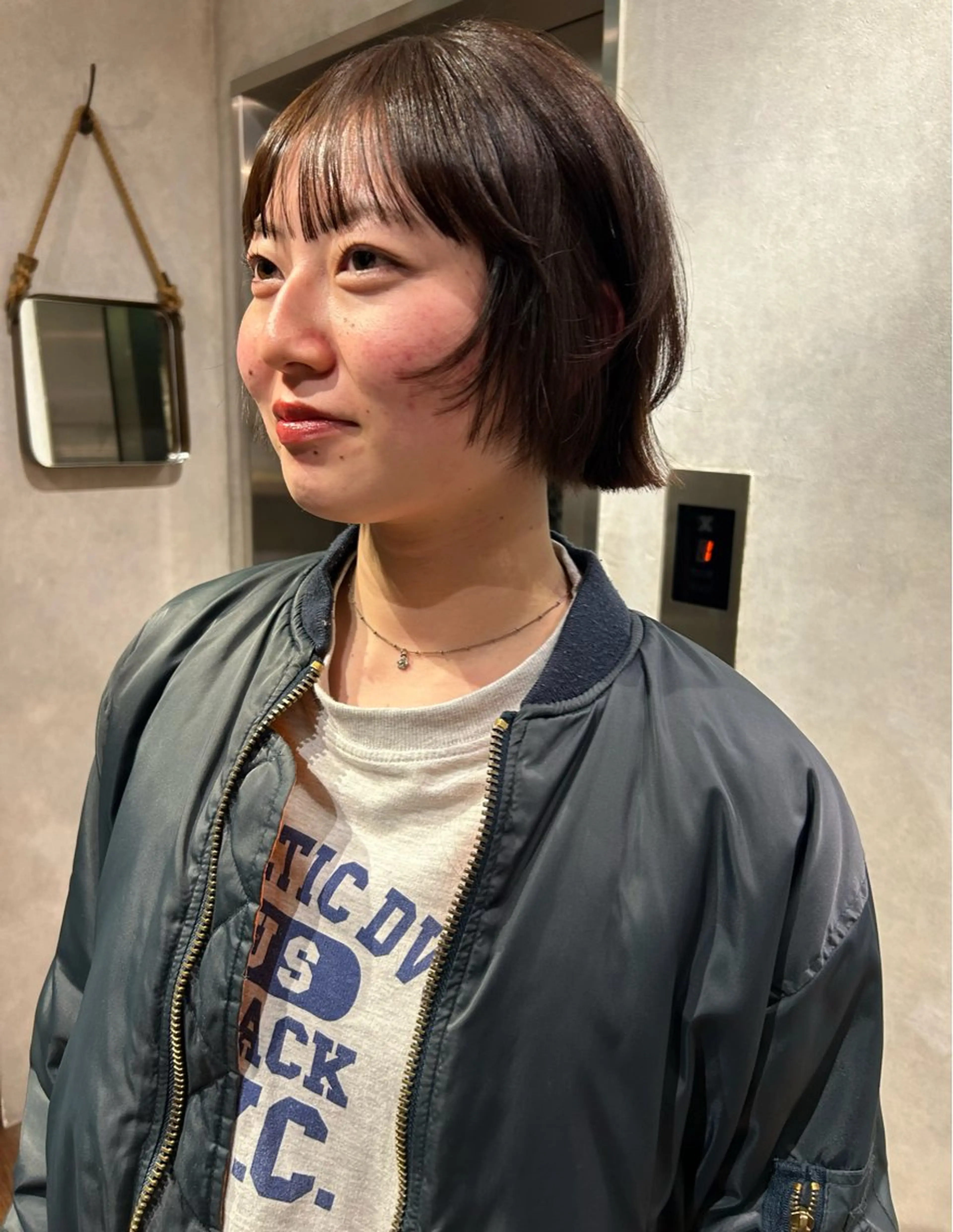 ショート ボブレイヤー ボブ レイヤーカット December渋谷所属・無料カットモデル募集 / 涼 乃のヘアスタイル