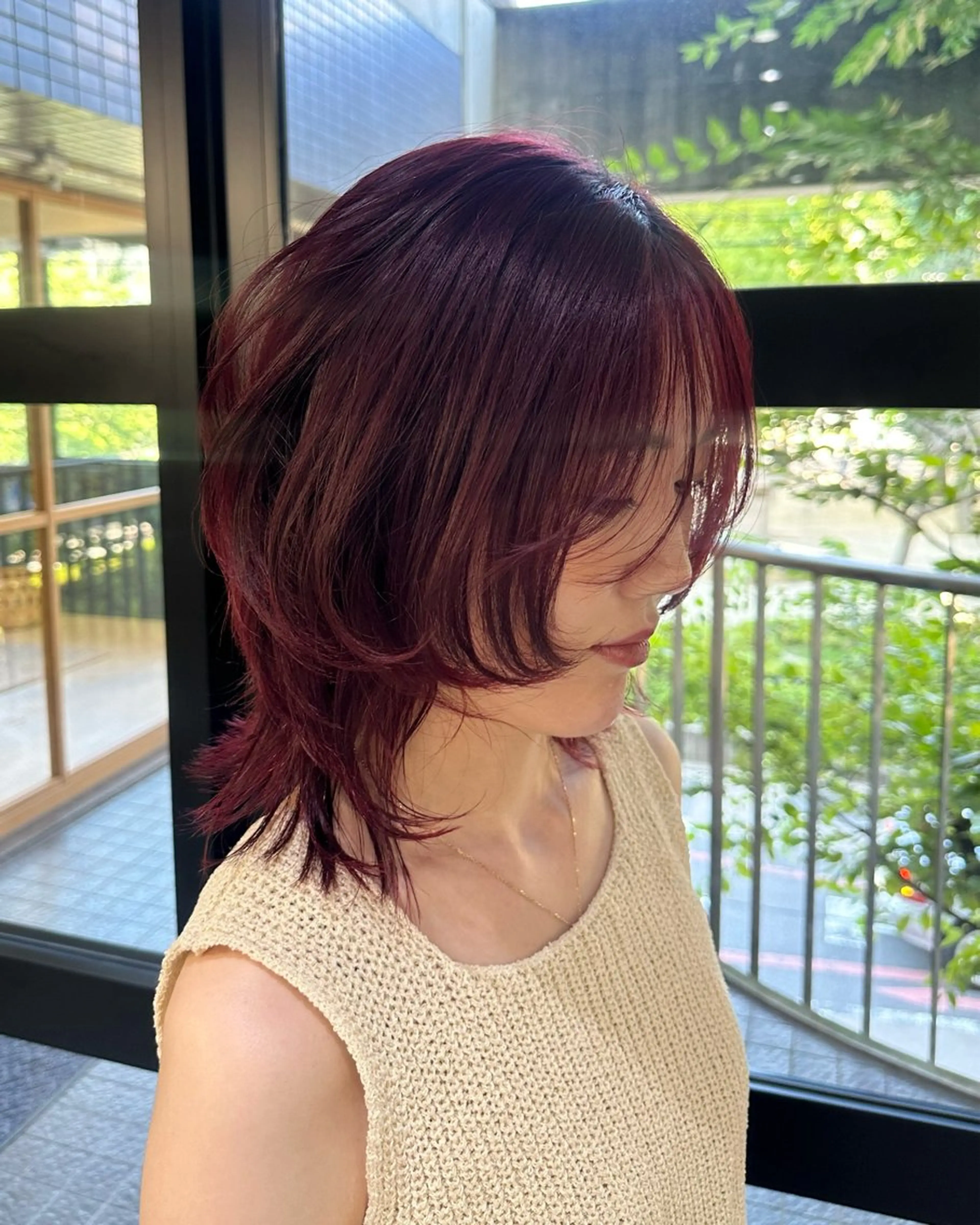 ミディアム LA KING KYOTO所属・ブリーチカラー yuraraのヘアスタイル