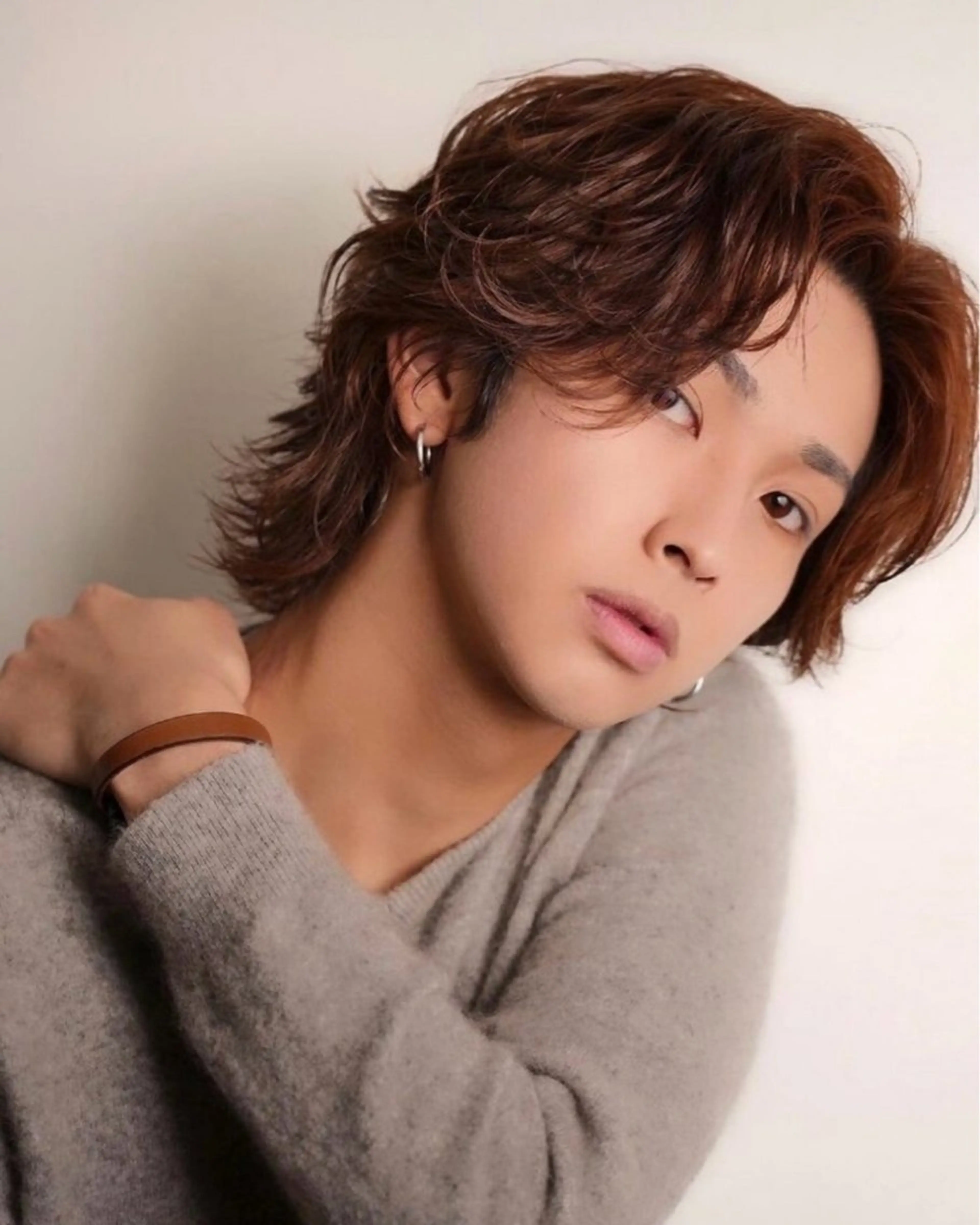 ミディアム メンズ ミディアムパーマ メンズパーマ growth天神店所属・TENSEI @デビューしましたのヘアスタイル