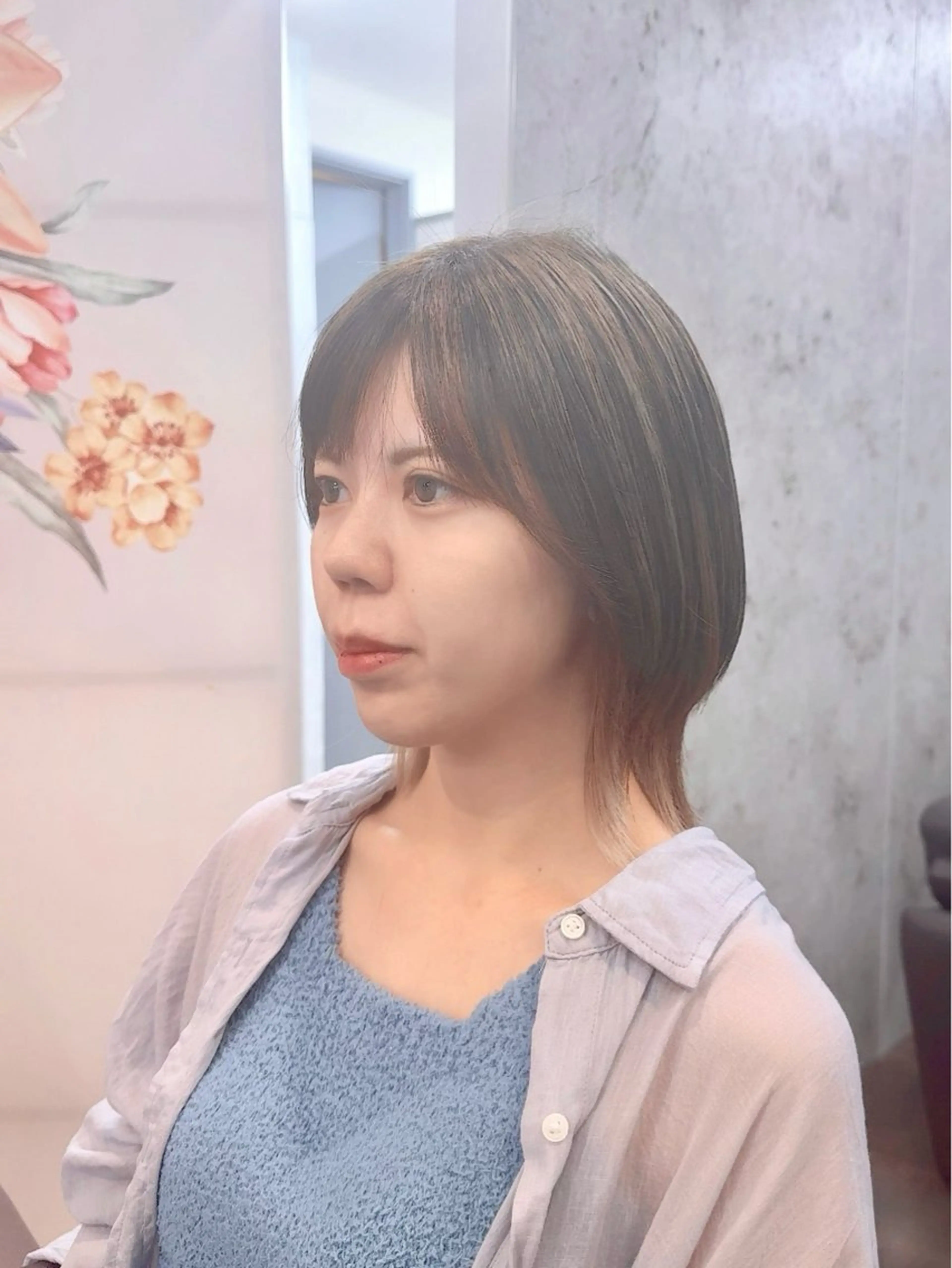 ミディアム カラー nail＆eyelash　unjour所属・Unjour Kanaのヘアスタイル