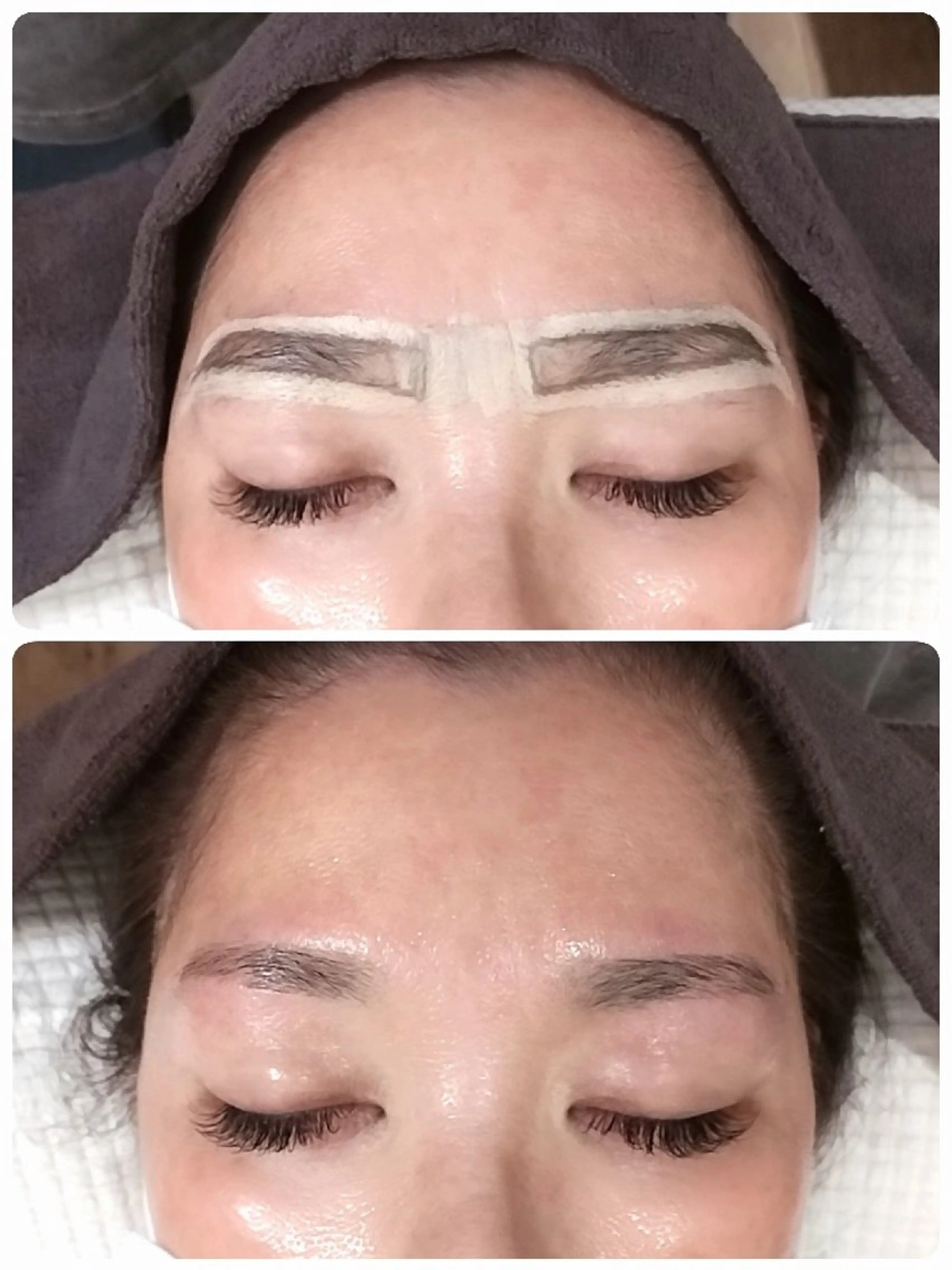 アイブロウ 眉毛ワックス脱毛 ワックス脱毛 松下 奈津子のマツエク・マツパデザイン