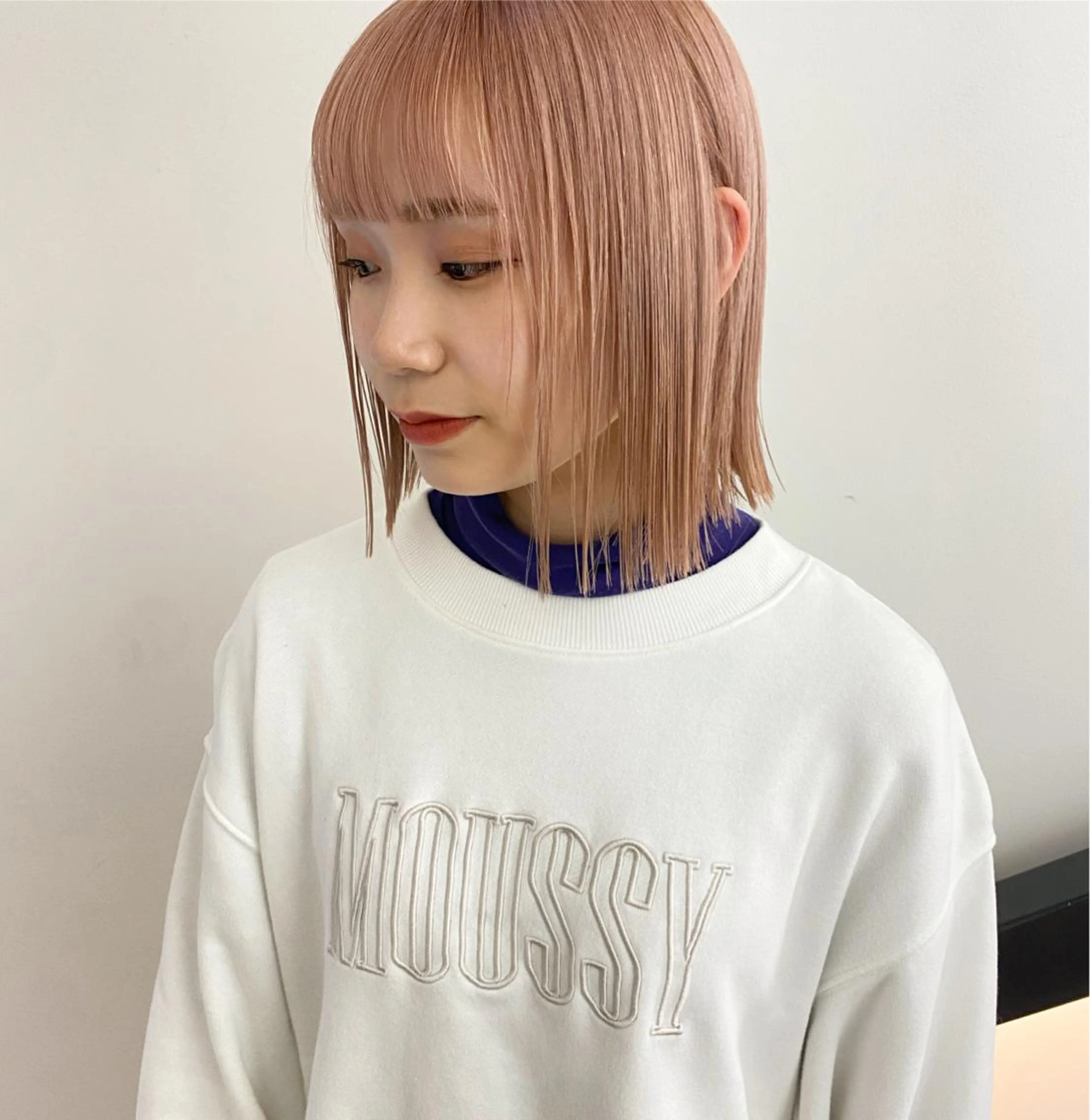 ショート カラー ピンクカラー 顔周りカット/透明感 カラー✂️MEIのヘアスタイル