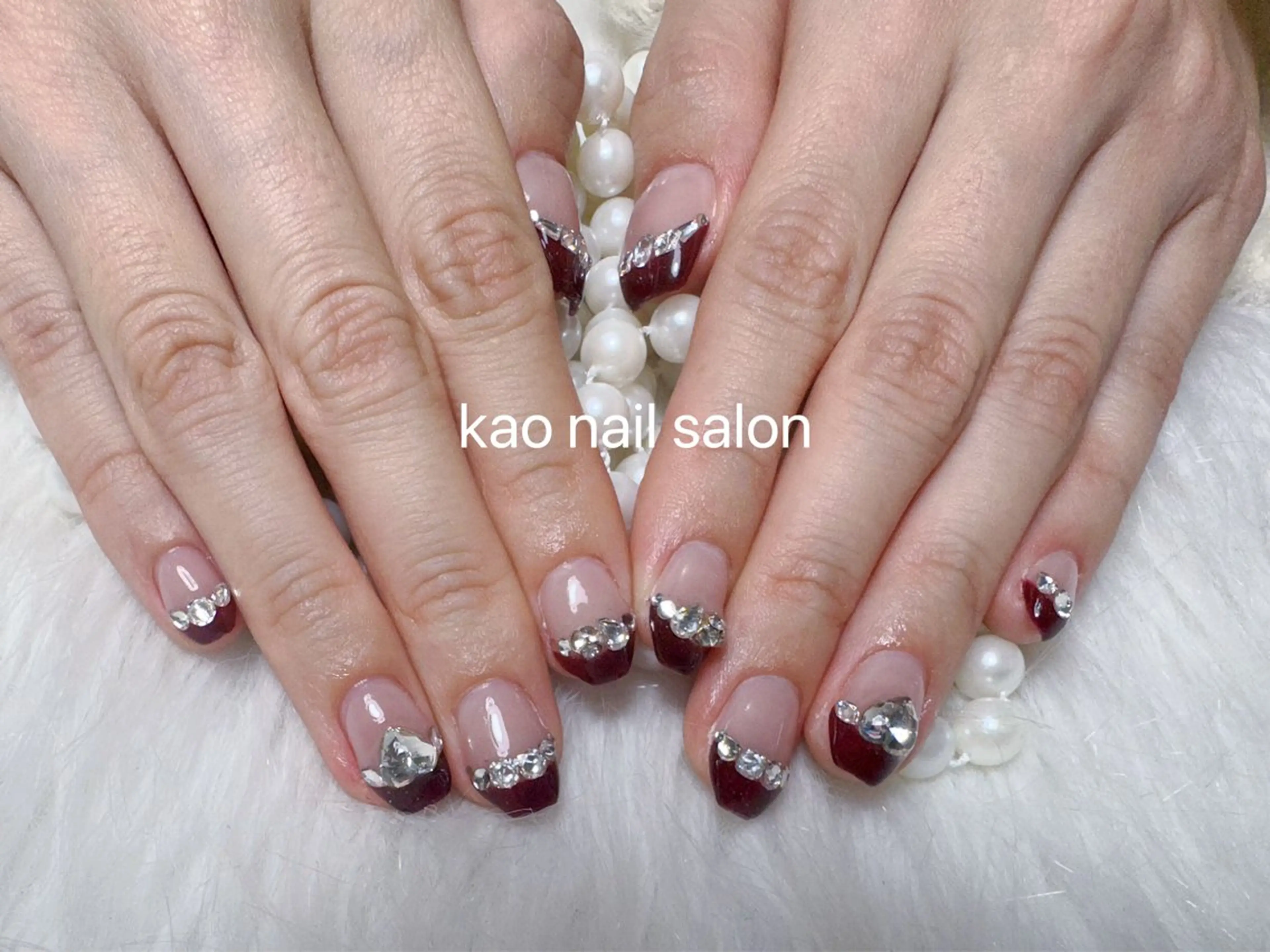 ネイル ハンドネイル kao nail マグネット/長さだしのネイルデザイン