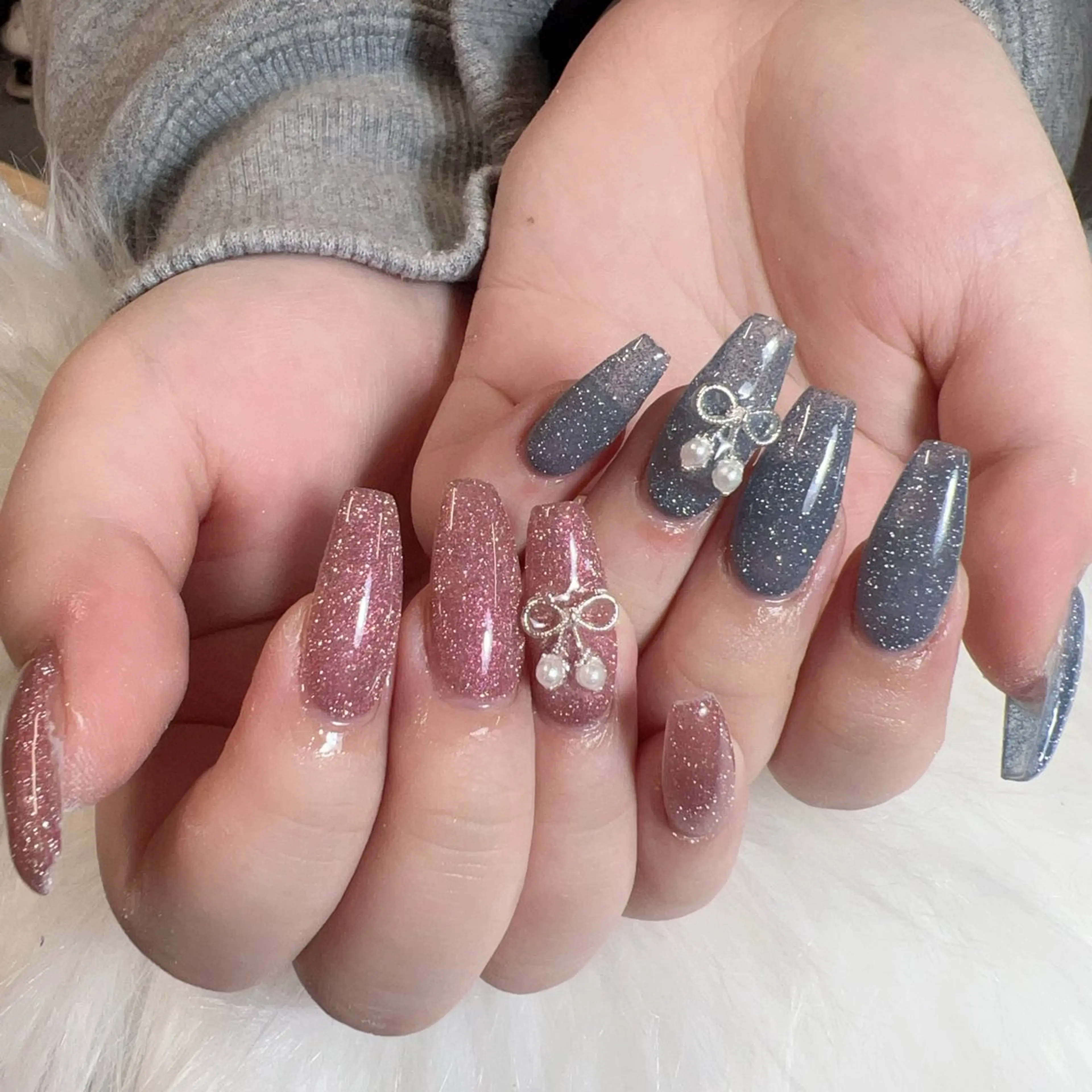 ネイル ハンドネイル 🦢Ella💌 長さだし専門店☁️のネイルデザイン