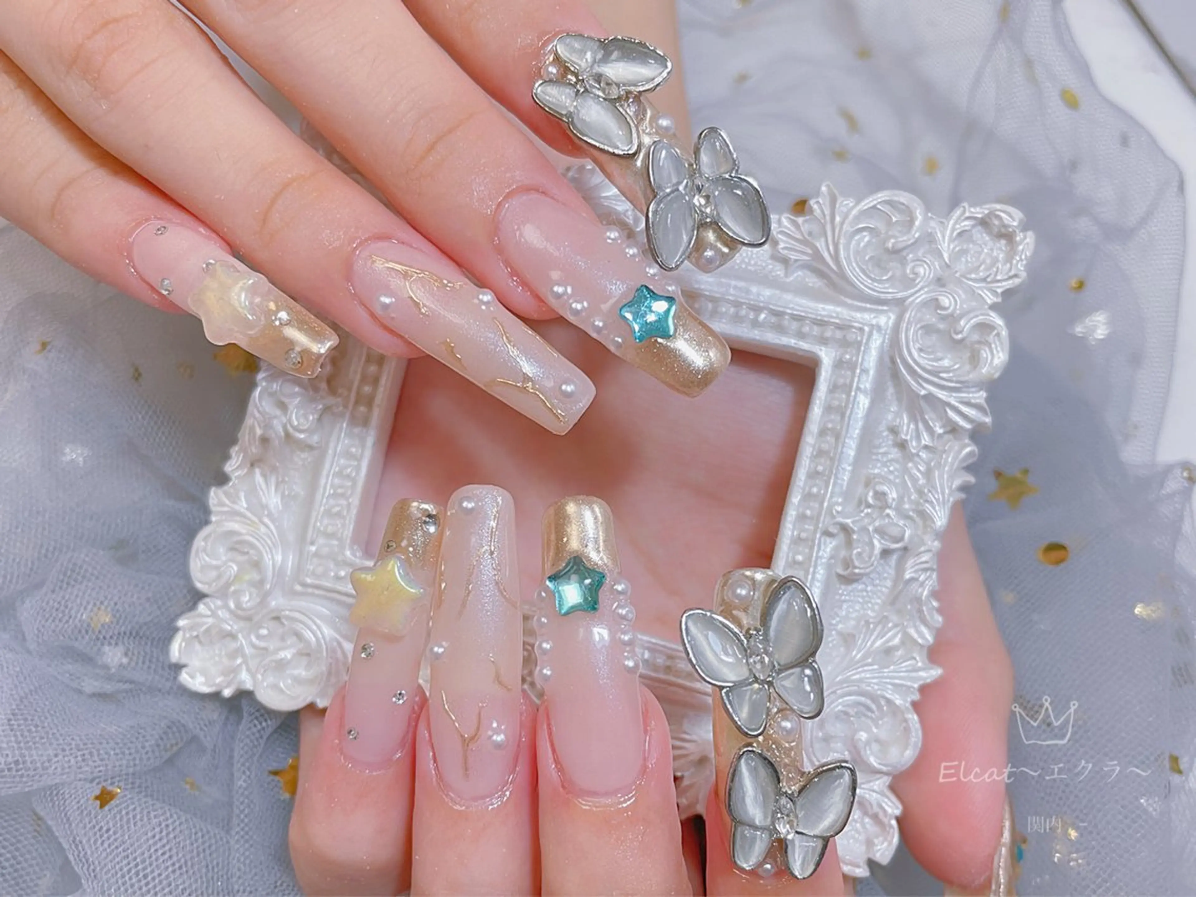 ネイル ハンドネイル ネイルサロンエクラ 🫧Shizukaのネイルデザイン