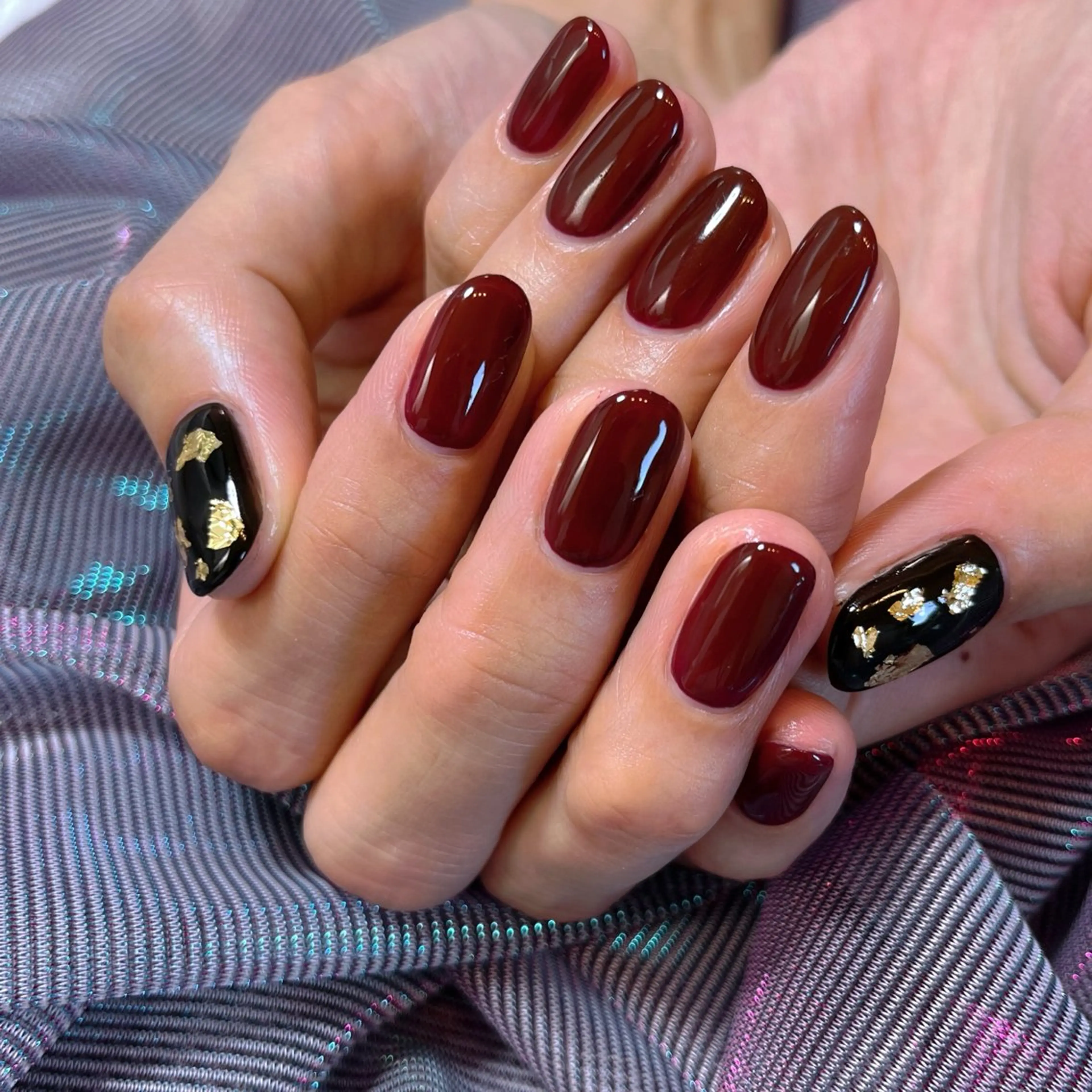 ネイル ボルドー ruirui.naildesign所属・RUI ☆のネイルデザイン