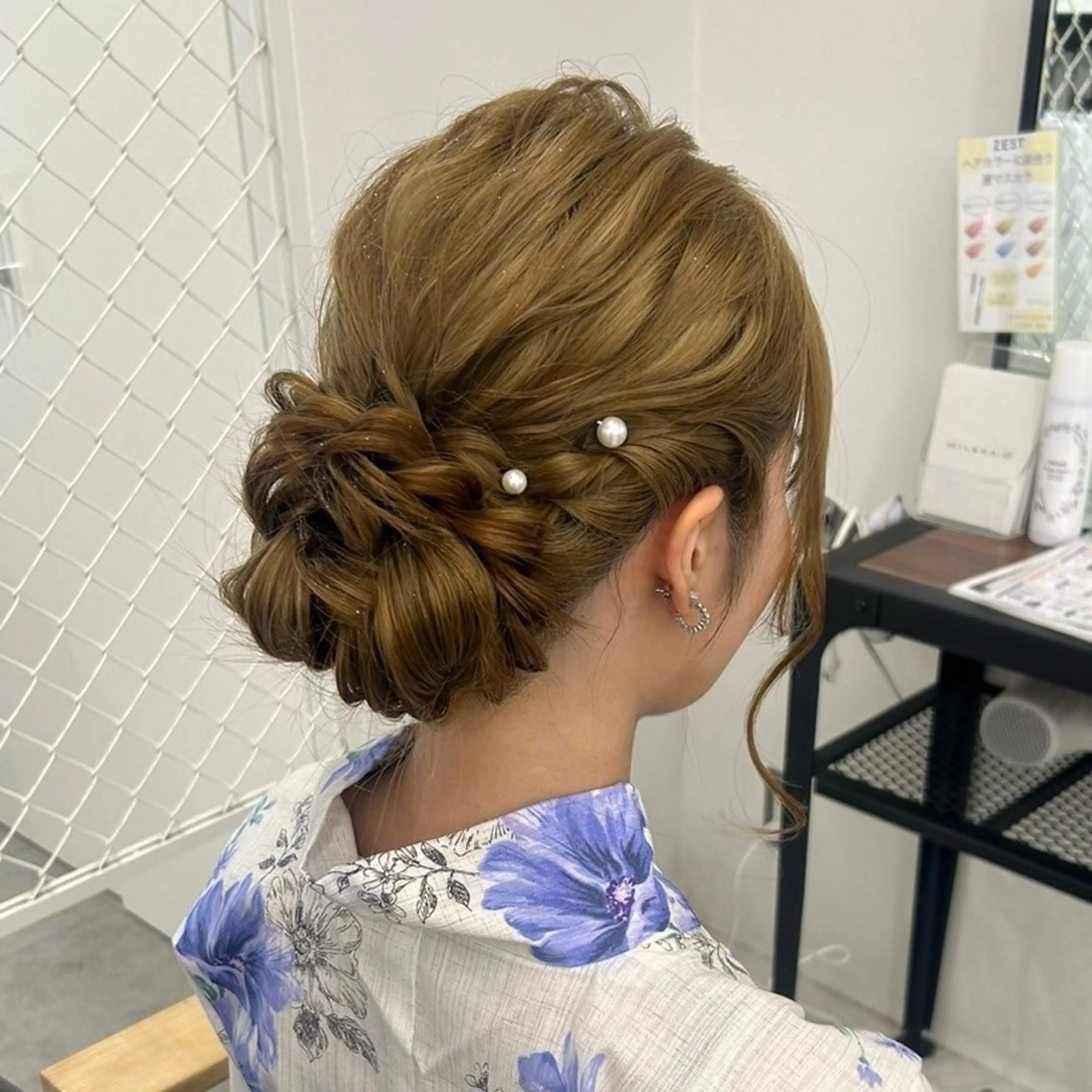 ヘアアレンジ ハーフアップ 結婚式・ブライダル ちょめ/八王子 ZEST emuのヘアスタイル