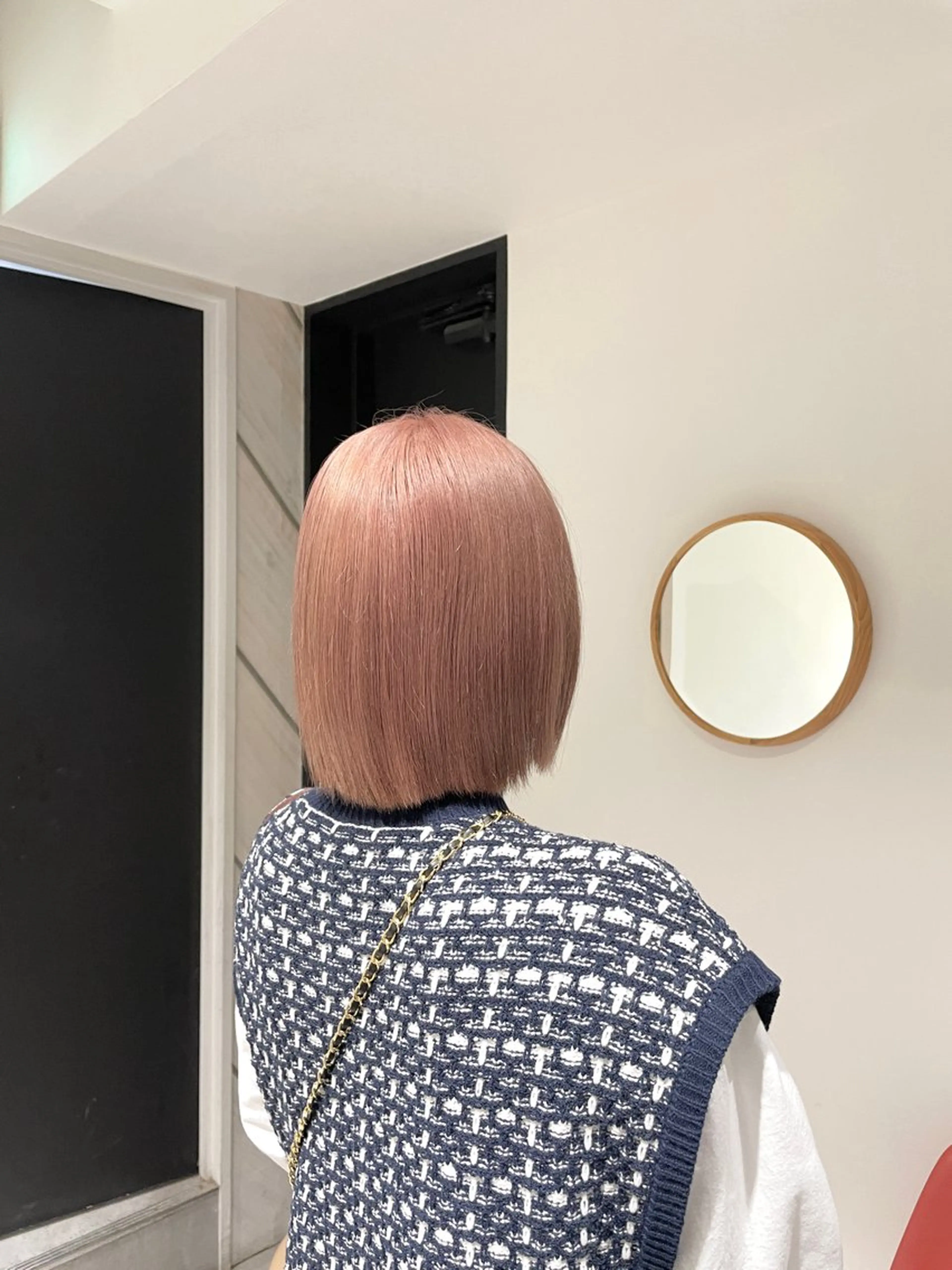 ショート カラー ベージュカラー ピンクカラー ピンクベージュ fuka/梅田/ ミルクティーベージュのヘアスタイル