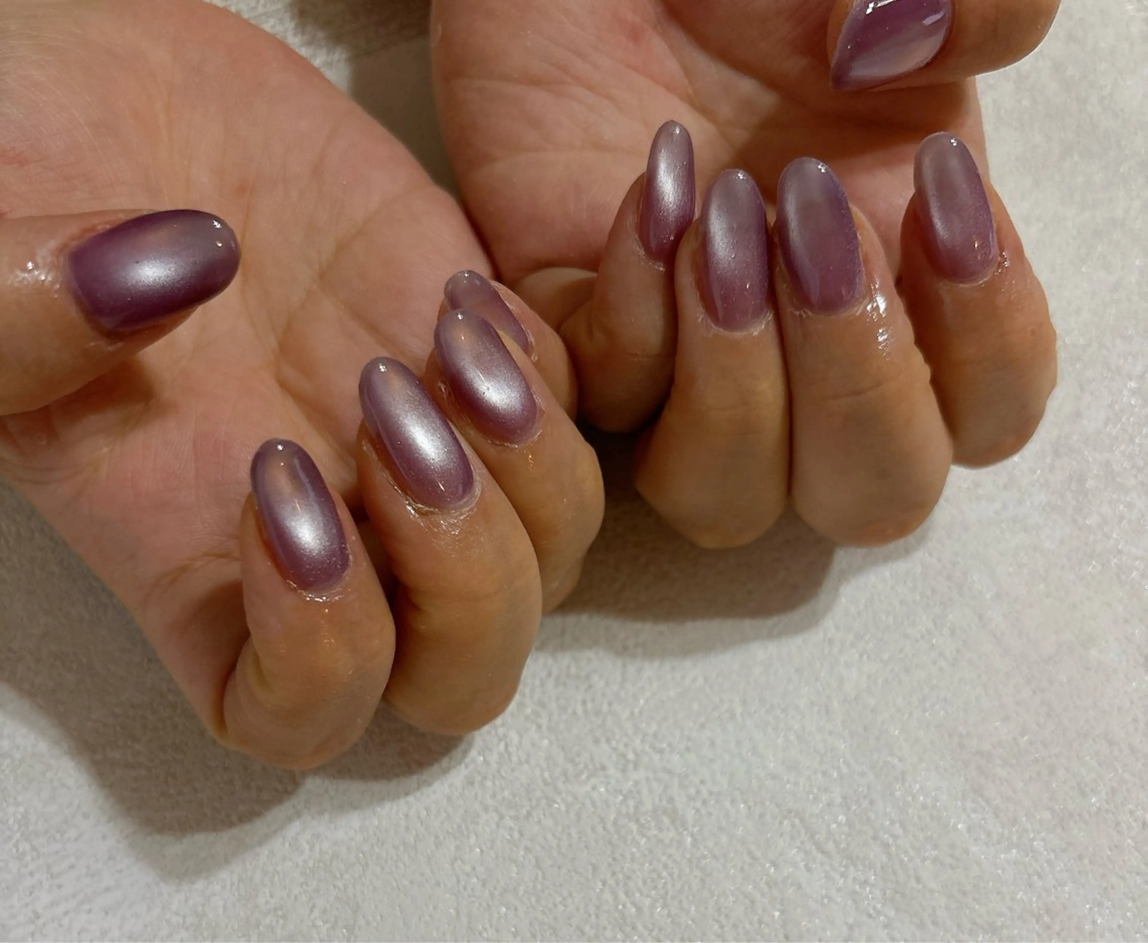 ネイル オーロラネイル フットネイル フレンチネイル ジェルネイル マグネットネイル ハンドネイル kikinail 溝の口のネイルデザイン