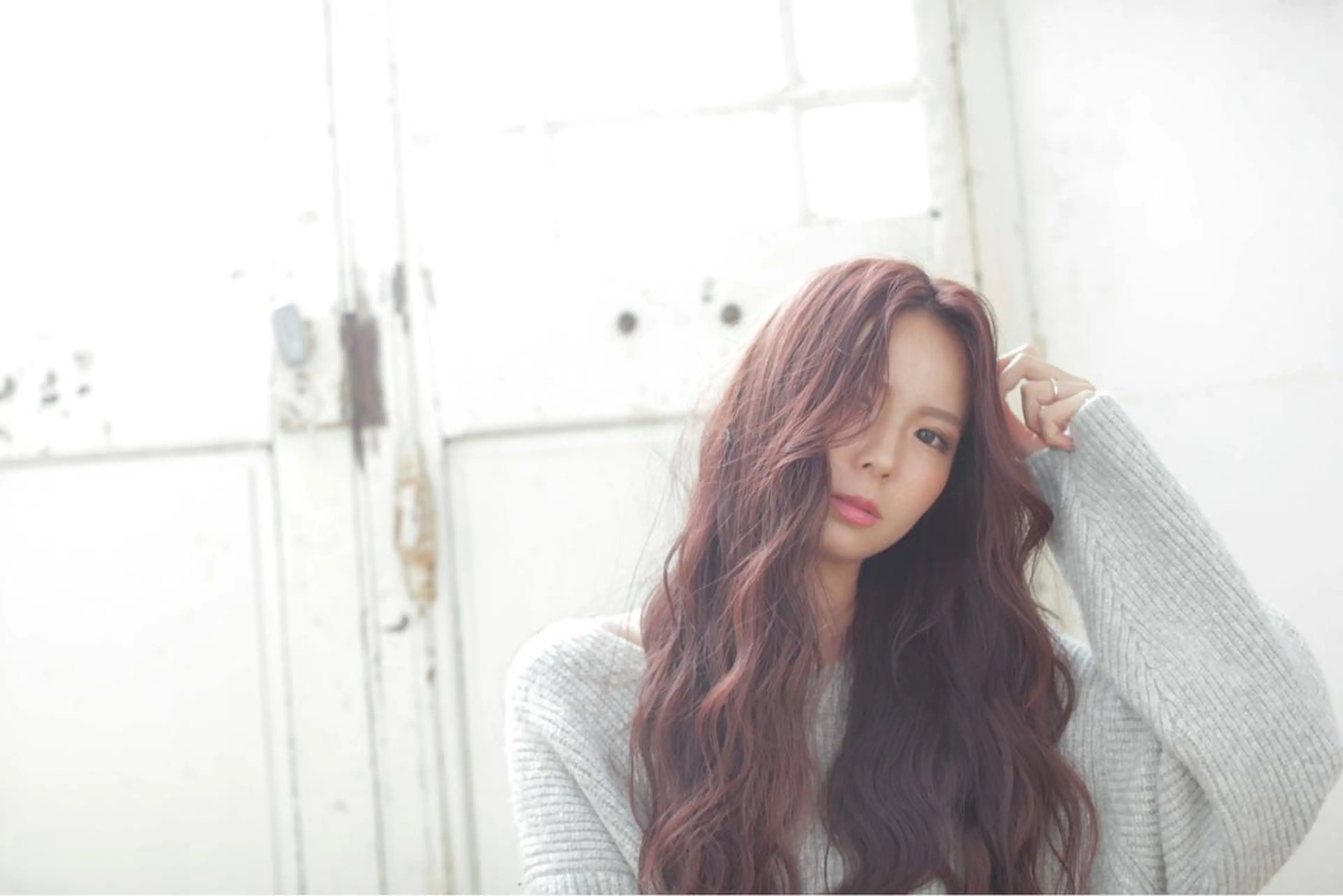 ロング カラー ラベンダーカラー ピンクカラー ピンクラベンダー 多田 悦淳のヘアスタイル