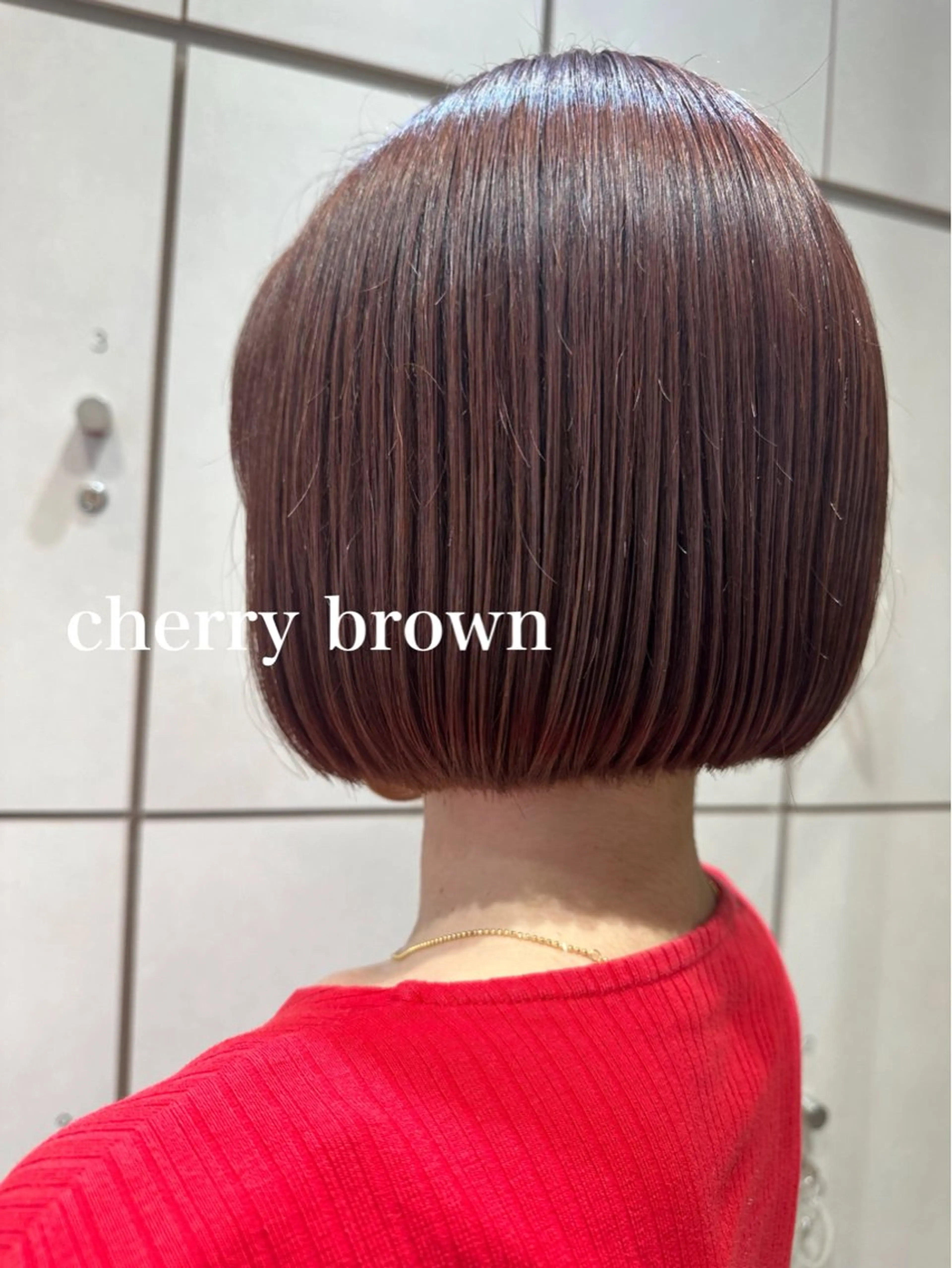 ミディアム カラー カット ヘアカラー トリートメント 髪質改善/美髪/渡辺 りんのヘアスタイル