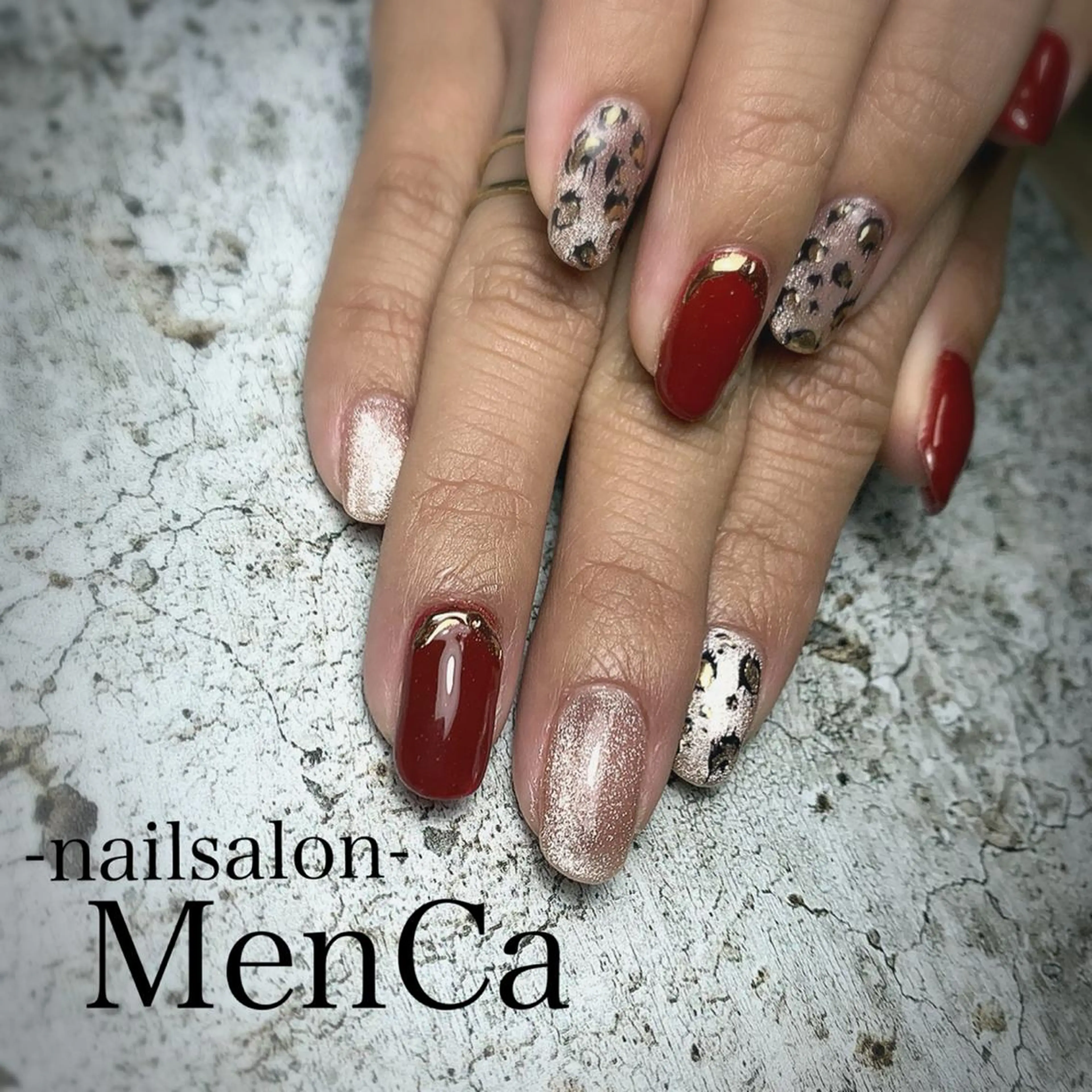 ネイル マグネットネイル ミラーネイル ハンドネイル 江崎 景子のネイルデザイン