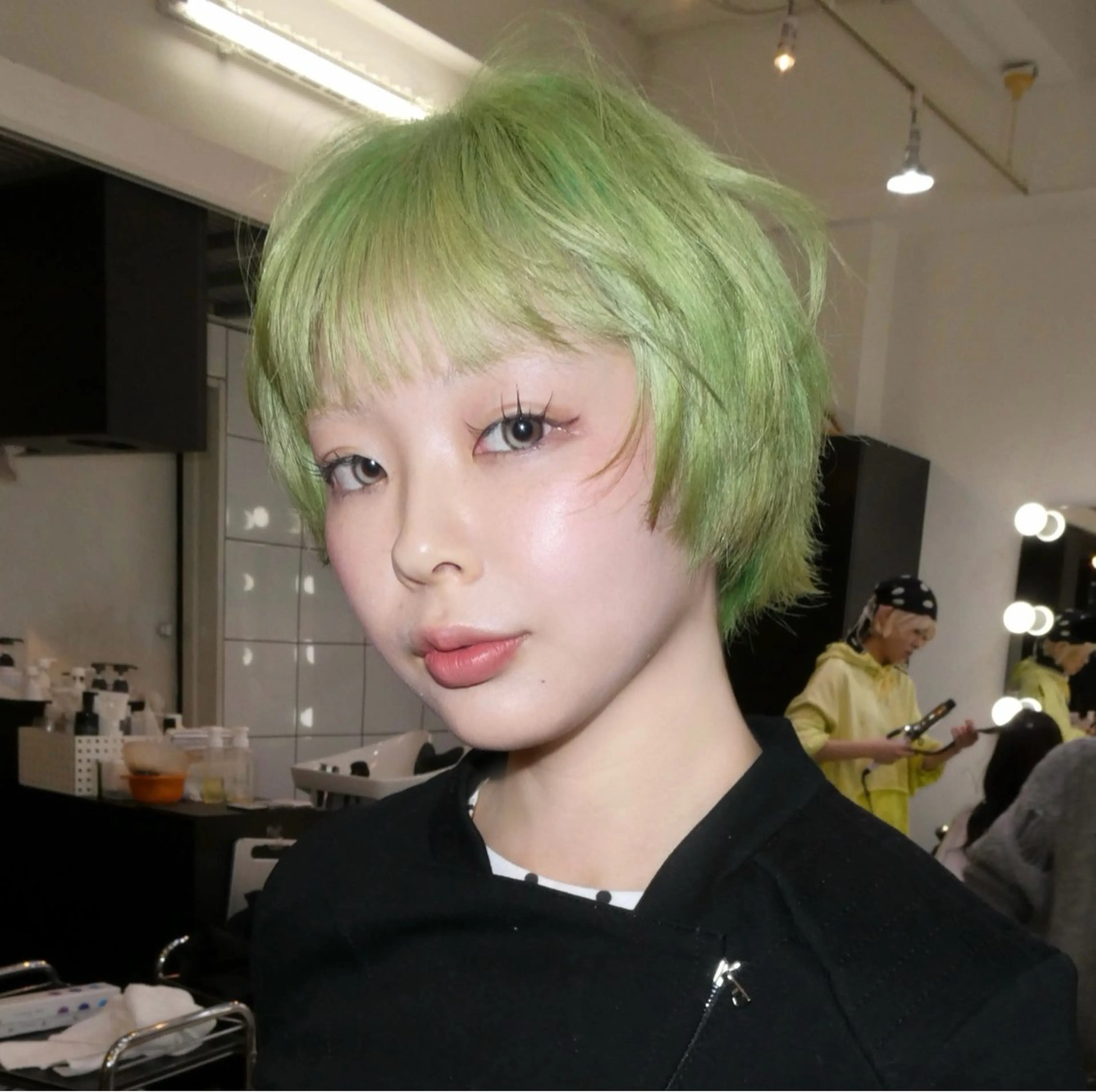 ミディアム カラー ヘアカラー こだわりハイトーン/ ケアブリーチ/岸のヘアスタイル